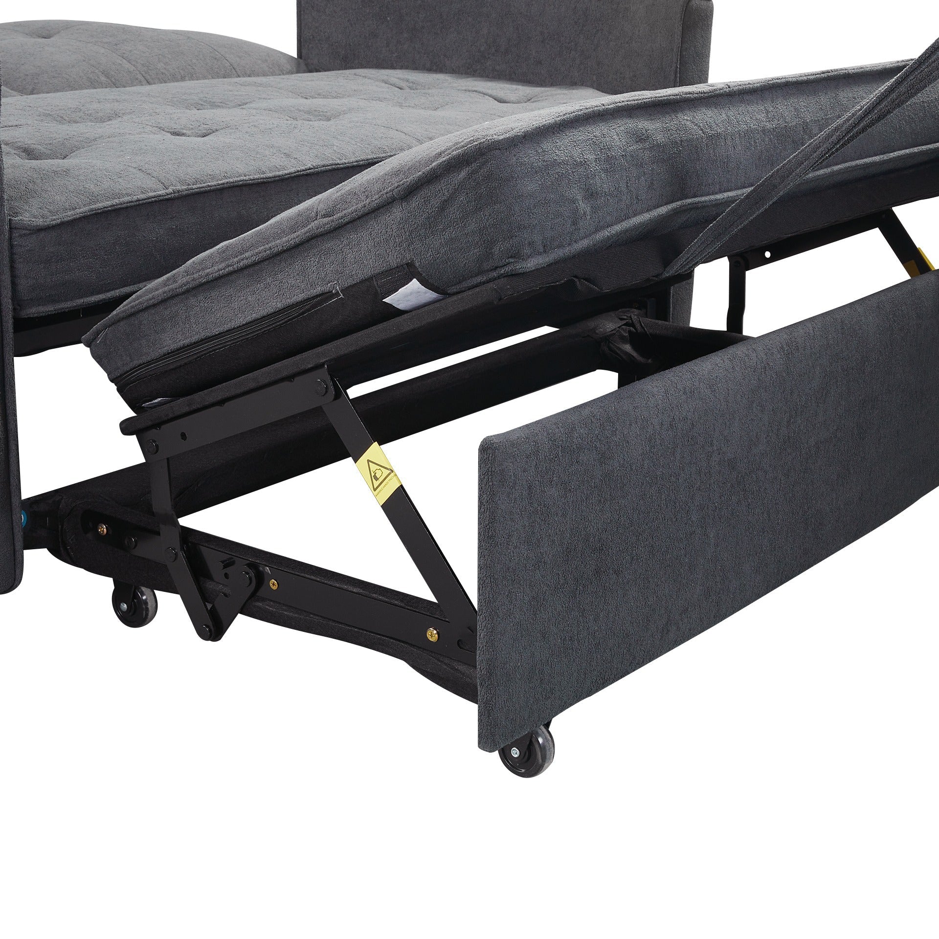 Kauri Boucle 2 Seater Sofa Bed - Dark Grey - Image 22