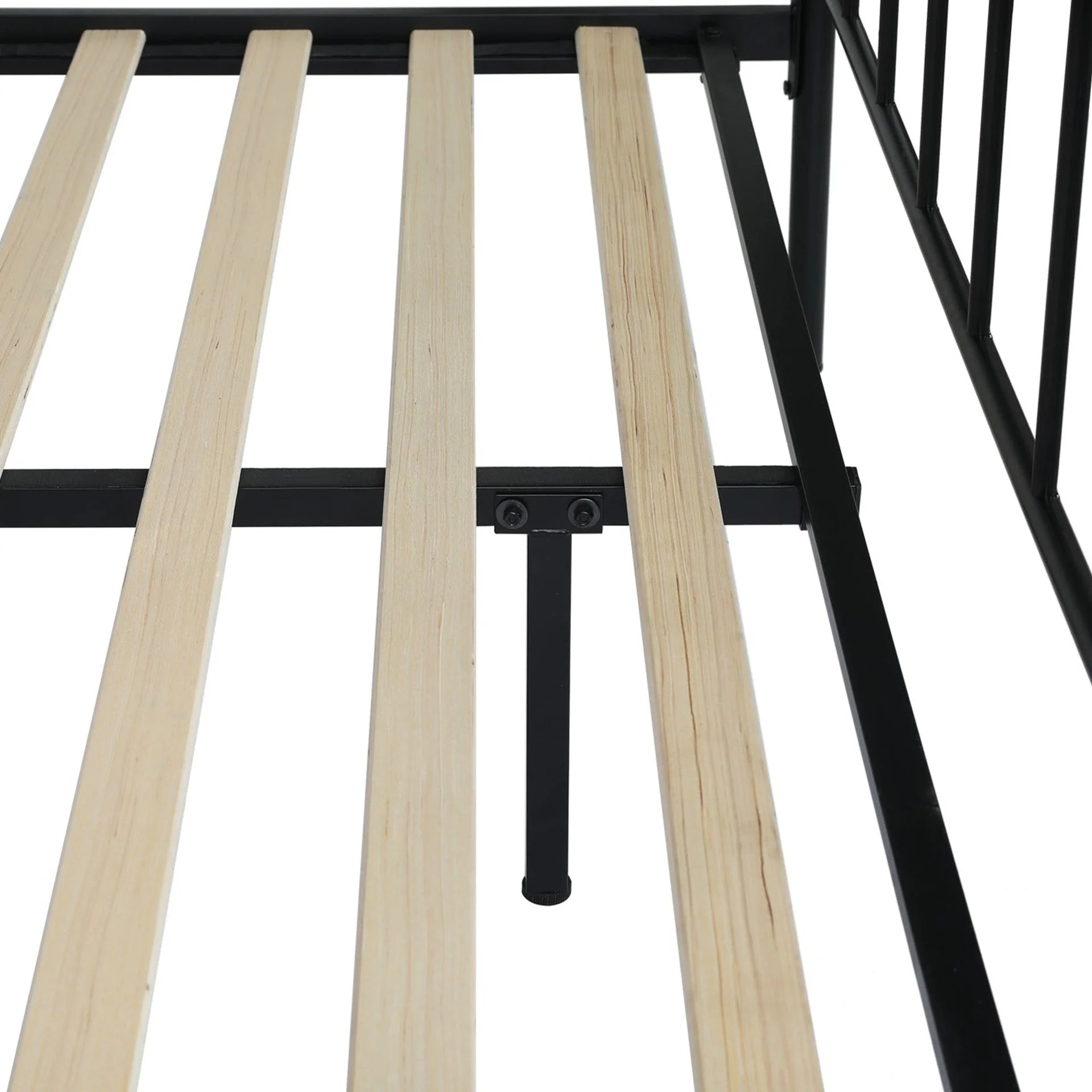 Keira Queen Metal Bed Frame - Black - Image 9