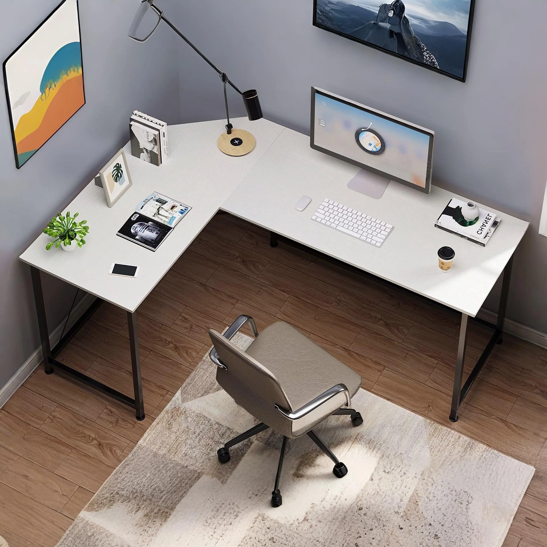 Kestrel Computer Corner Desk - White - Image 2