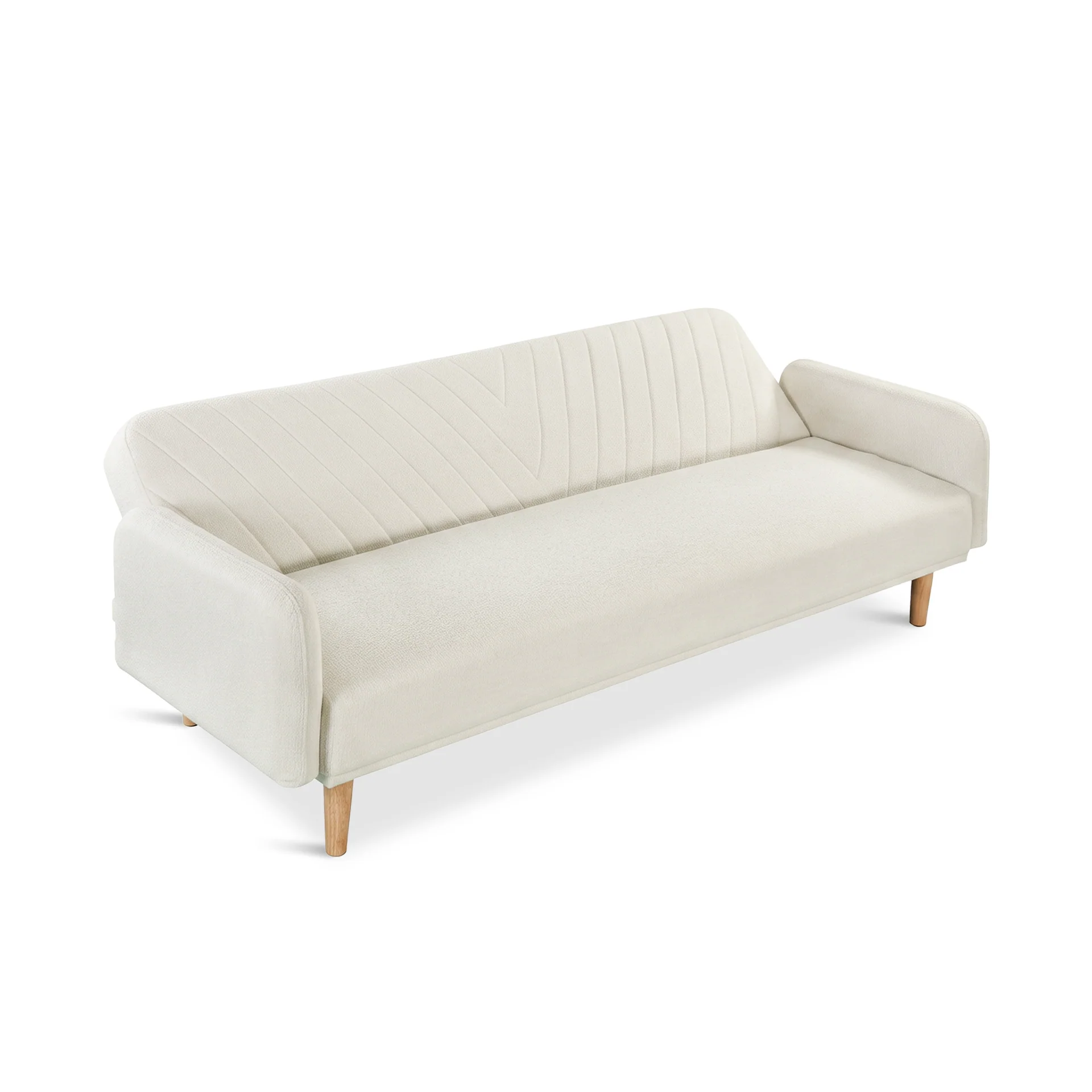 Kiri 3 Seater Sofa Bed - Beige - Image 10