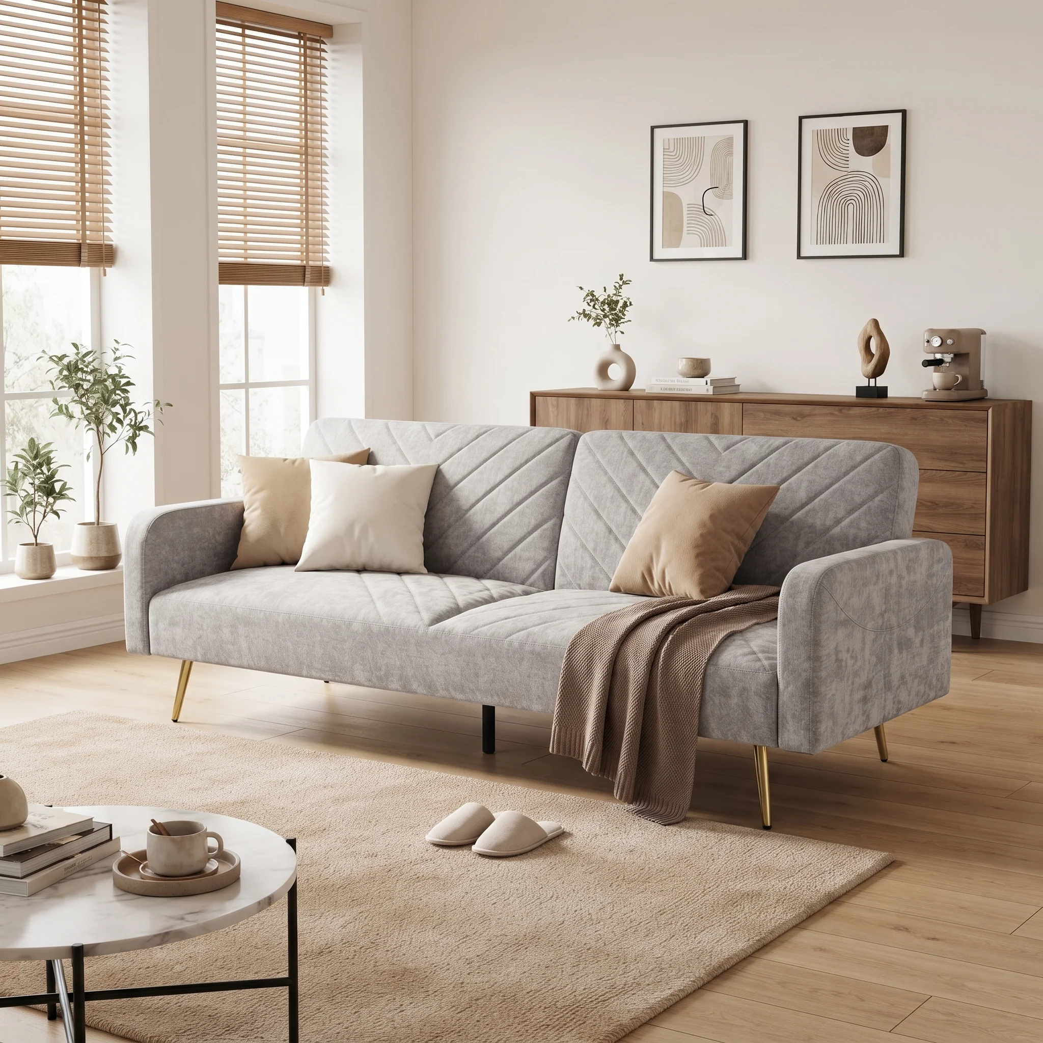 Kiwi 3 Seater Sofa Bed - Dark Grey - Image 5