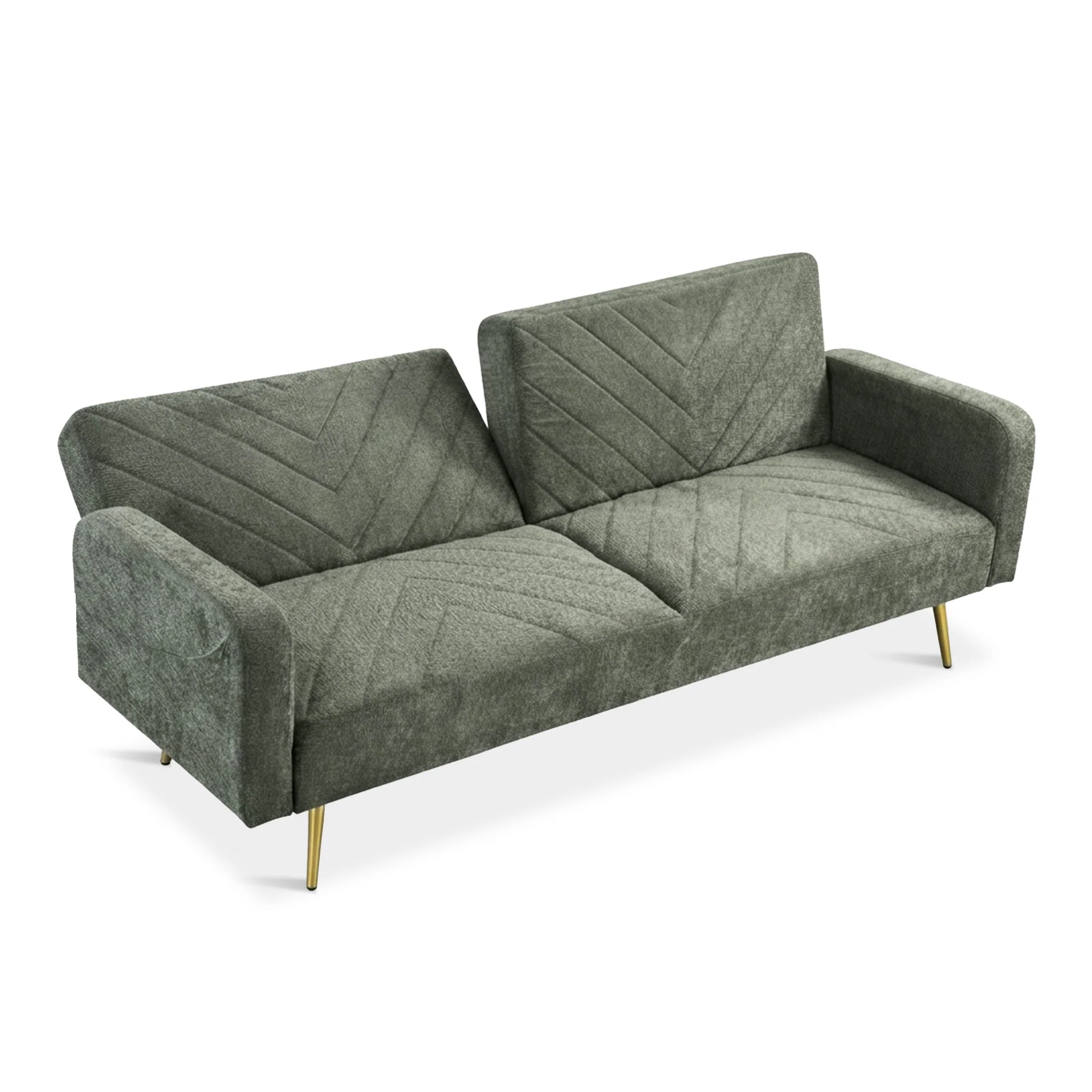 Kiwi 3 Seater Sofa Bed - Green - Image 11