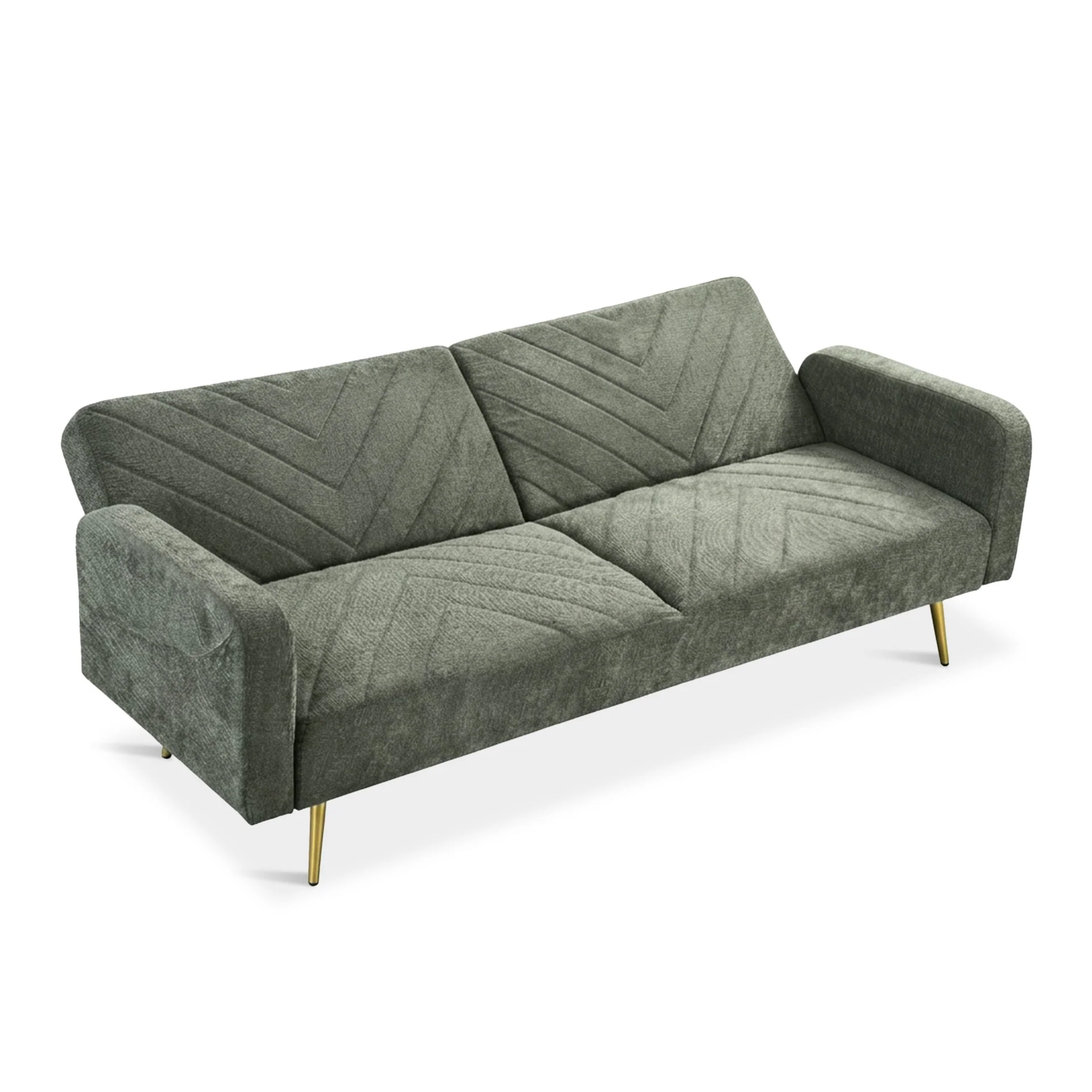 Kiwi 3 Seater Sofa Bed - Green - Image 12