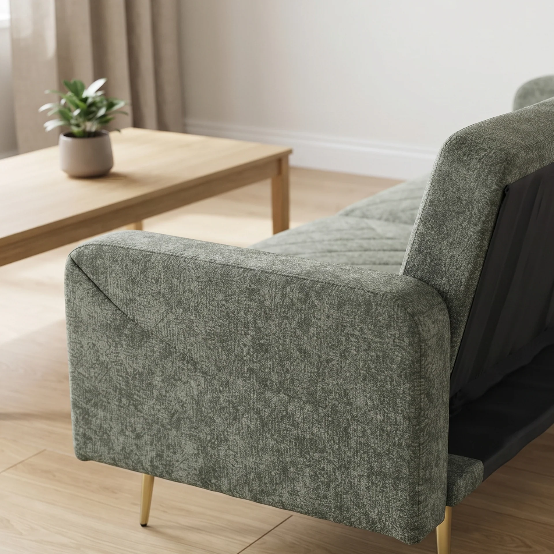 Kiwi 3 Seater Sofa Bed - Green - Image 7