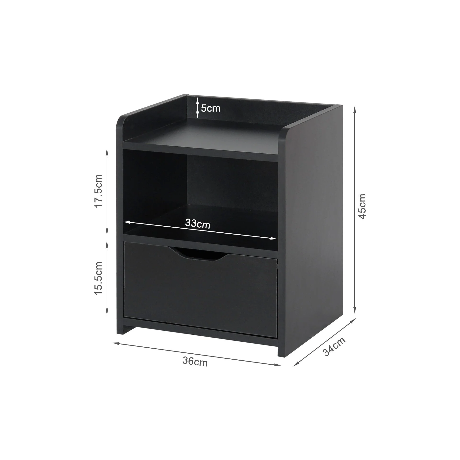 Knox Bedside Table - Espresso - Image 10
