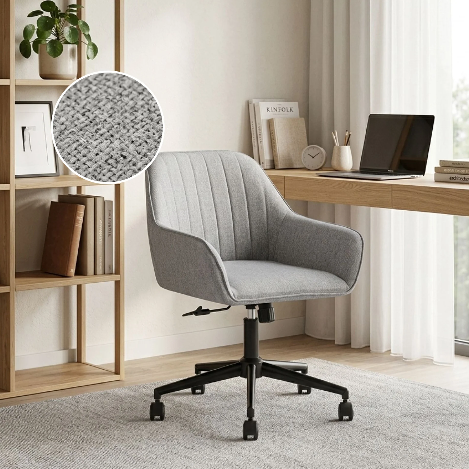 Lachlan Office Chair - Grey - Image 2