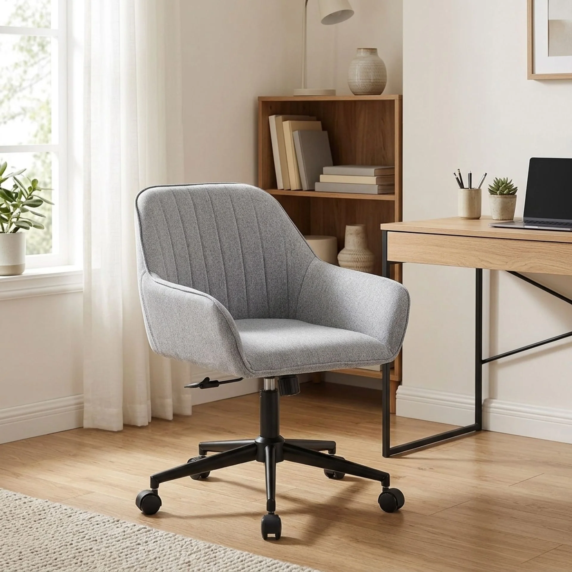 Lachlan Office Chair - Grey - Image 3