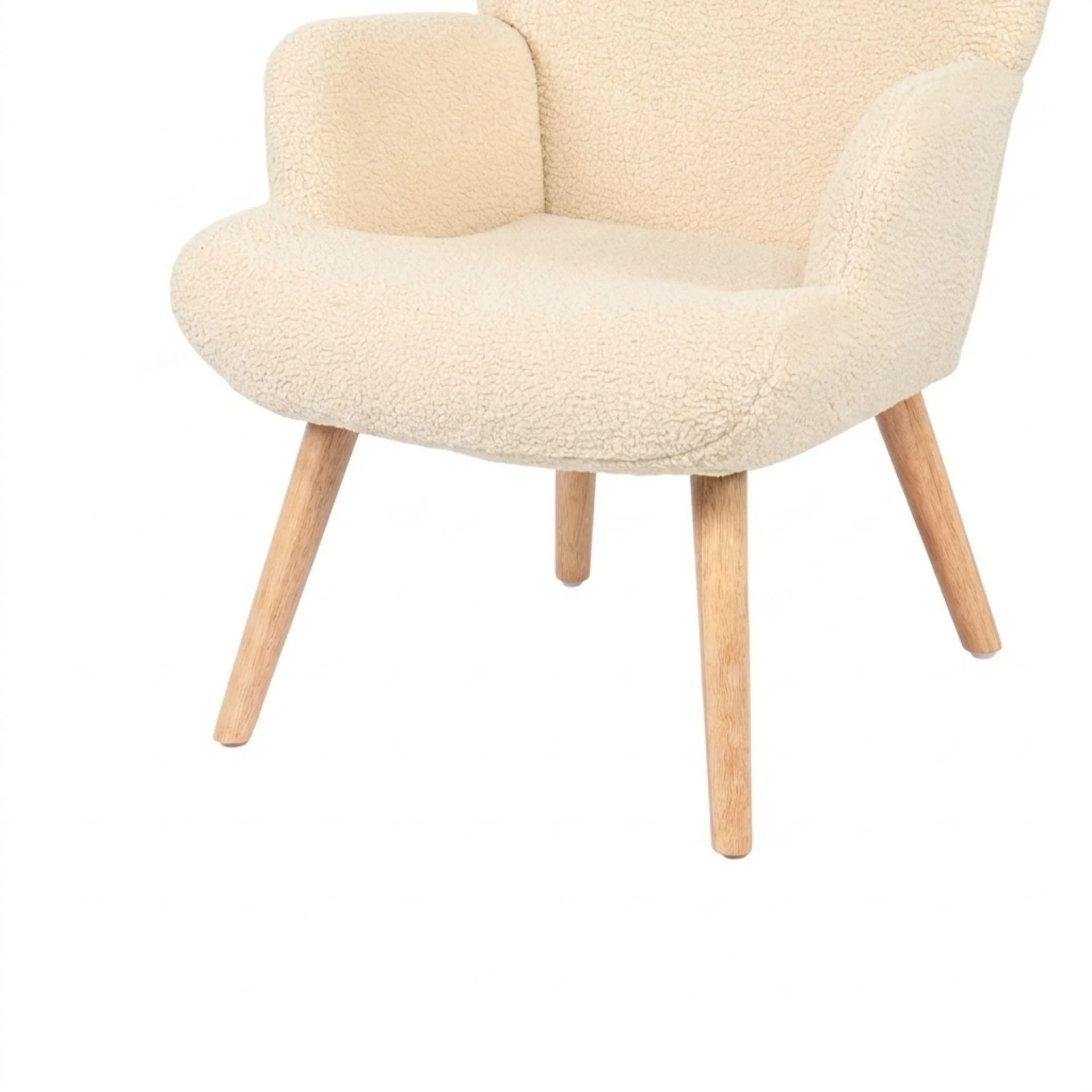Laze Boucle Armchair - Beige - Image 12