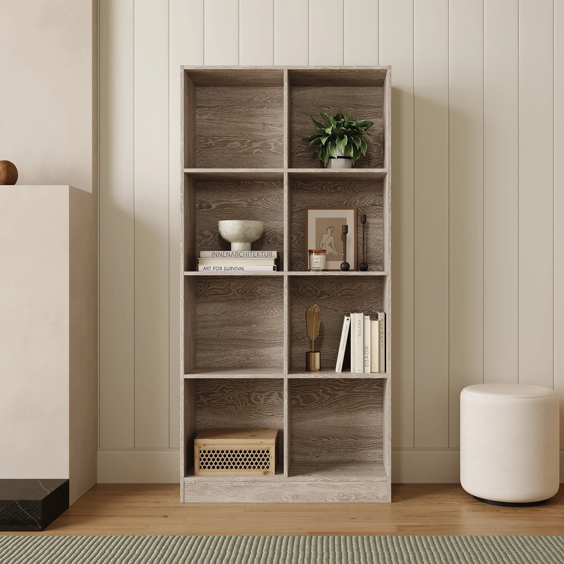 Levin Bookshelf Storage Shelf - Sonama Oak - Image 2