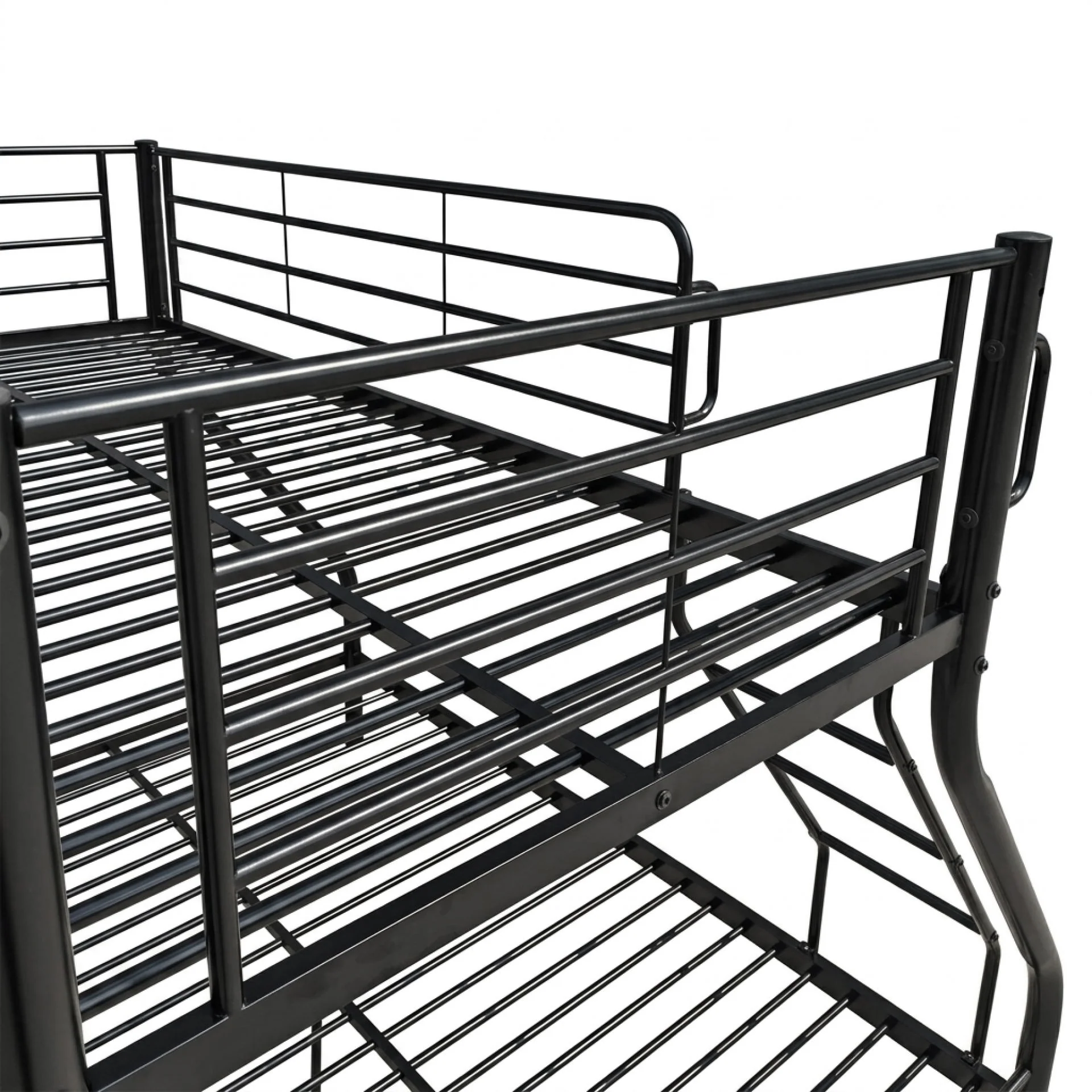 Link Metal Triple Bunk Bed Frame - Black - Image 14
