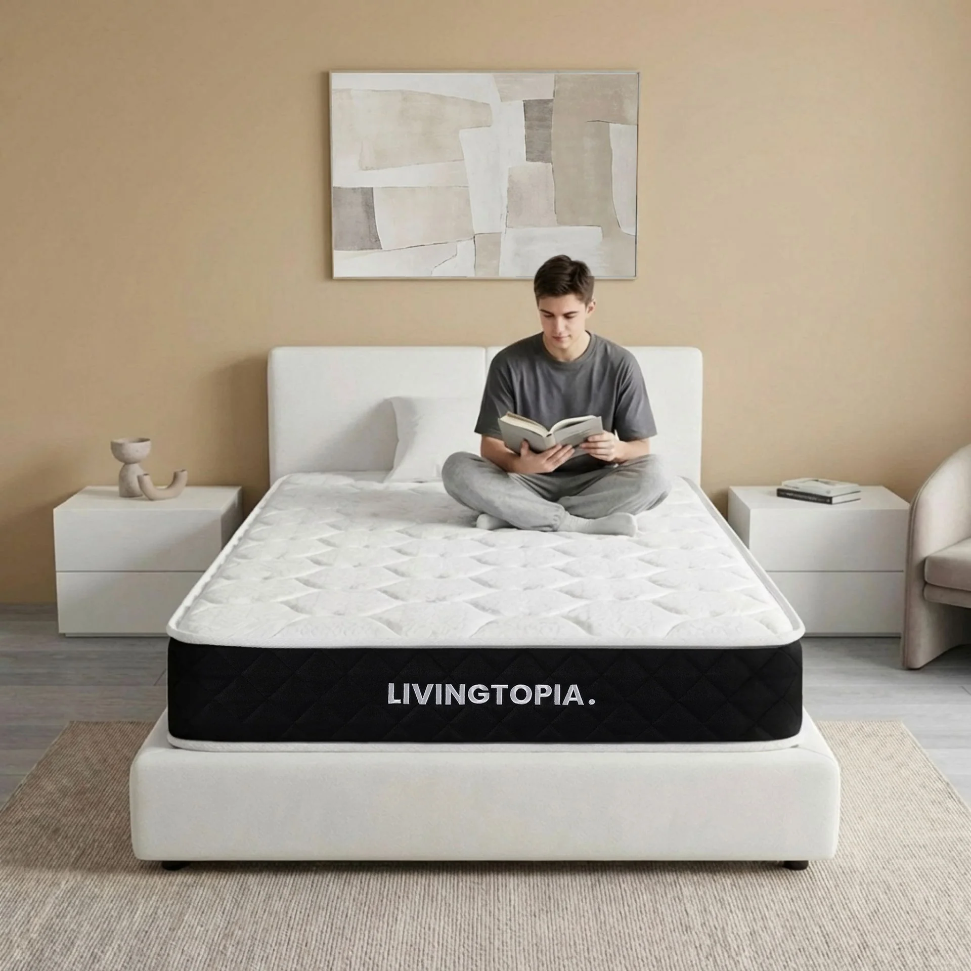 Bamboo Classic Pocket Spring Mattress - King Single - Image 2