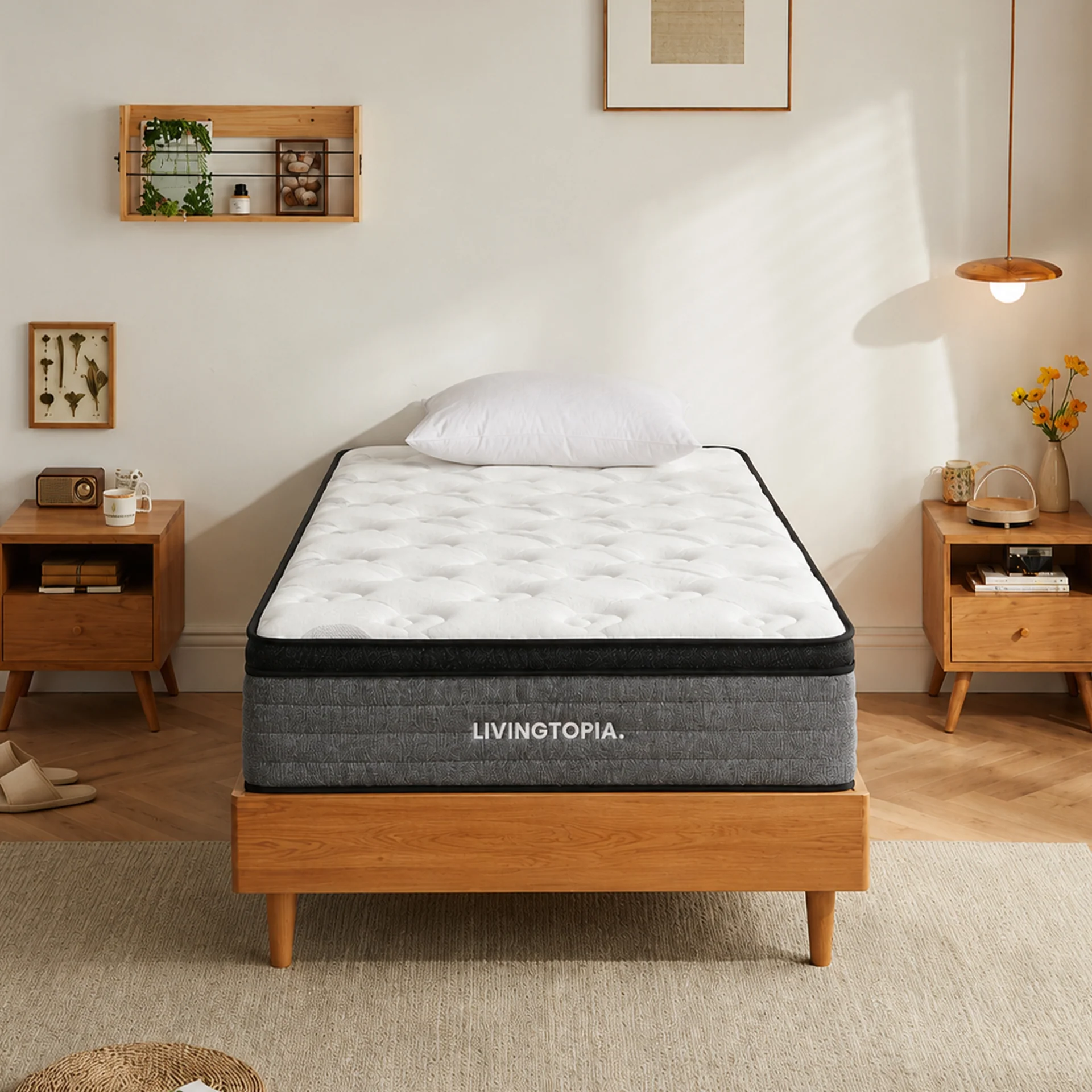 LivingTopia Hybrid Pro King Single Mattress