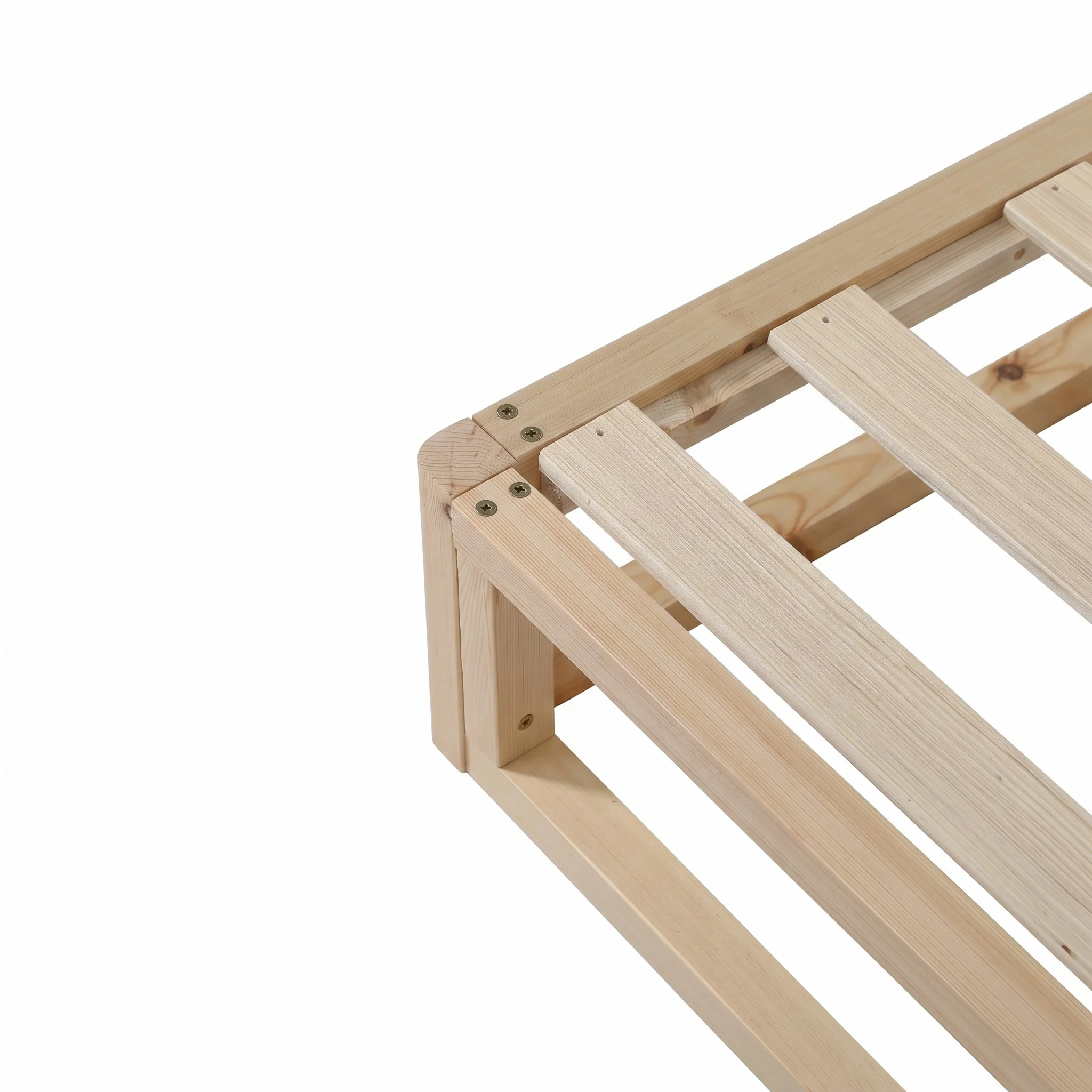 Loom Double Wooden Bed Frame - Natural - Image 10