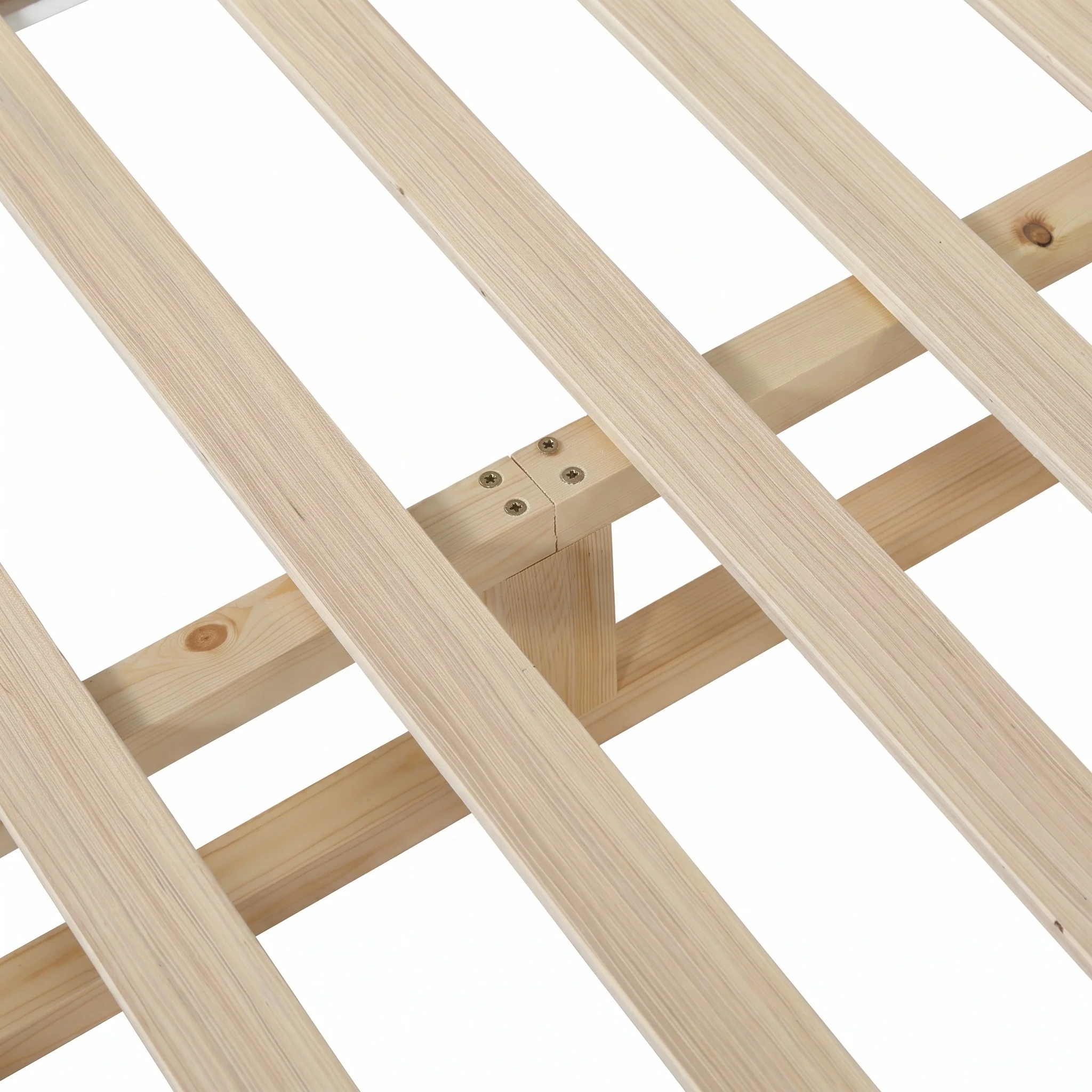 Loom Double Wooden Bed Frame - Natural - Image 11