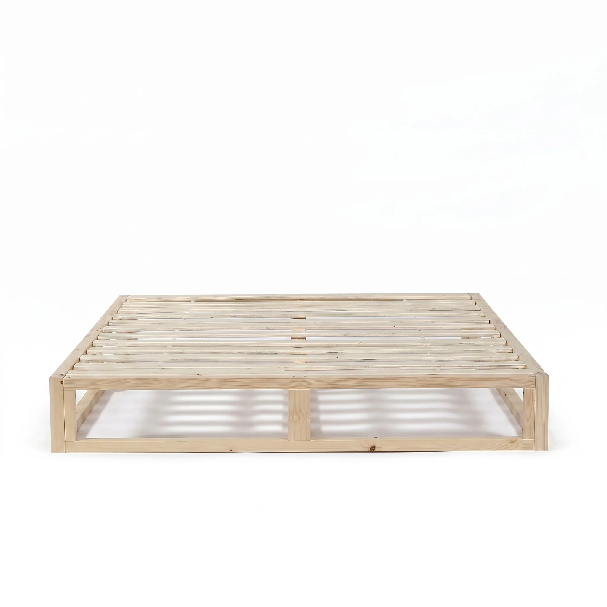 Loom Double Wooden Bed Frame - Natural - Image 8