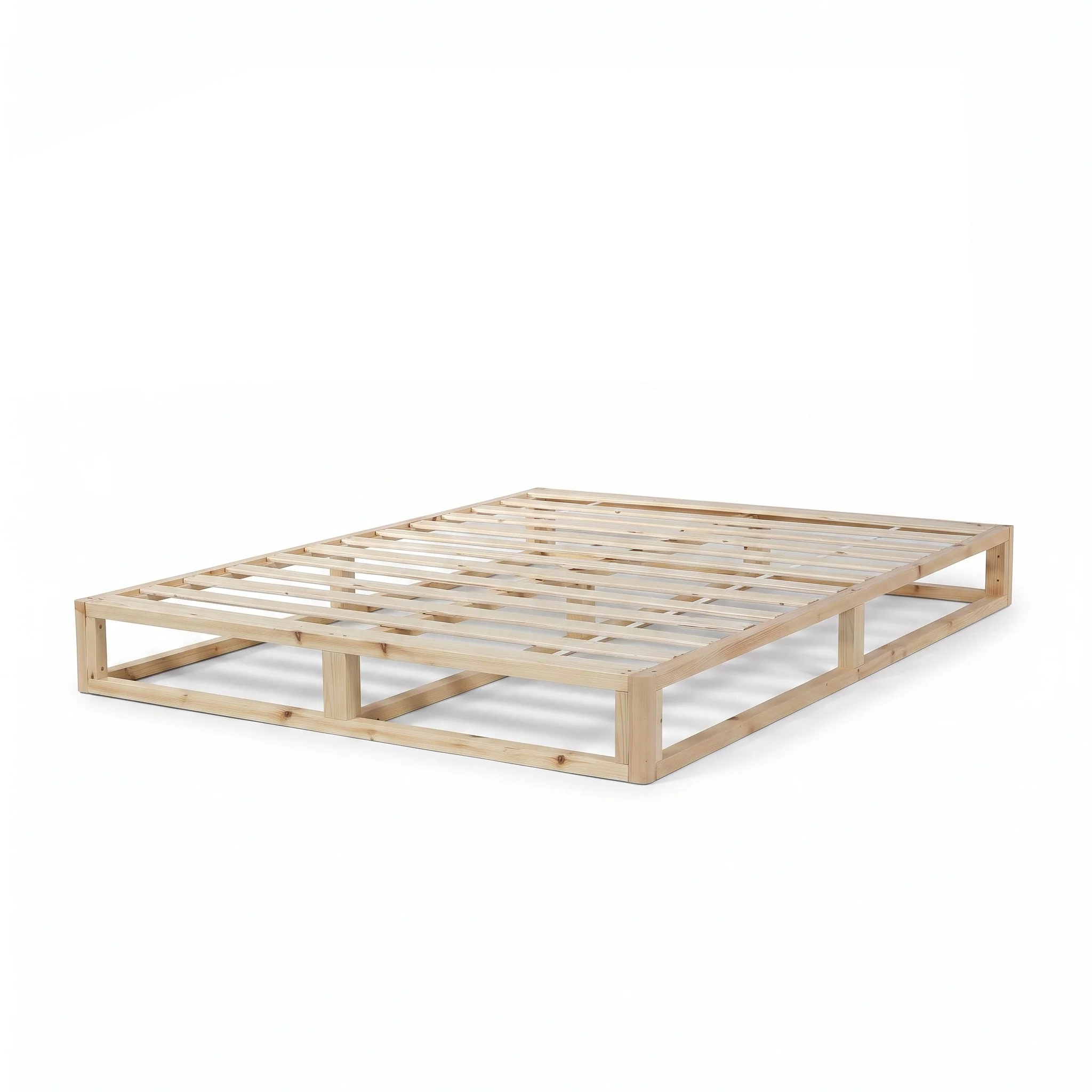 Loom Queen Wooden Bed Frame - Natural - Image 7