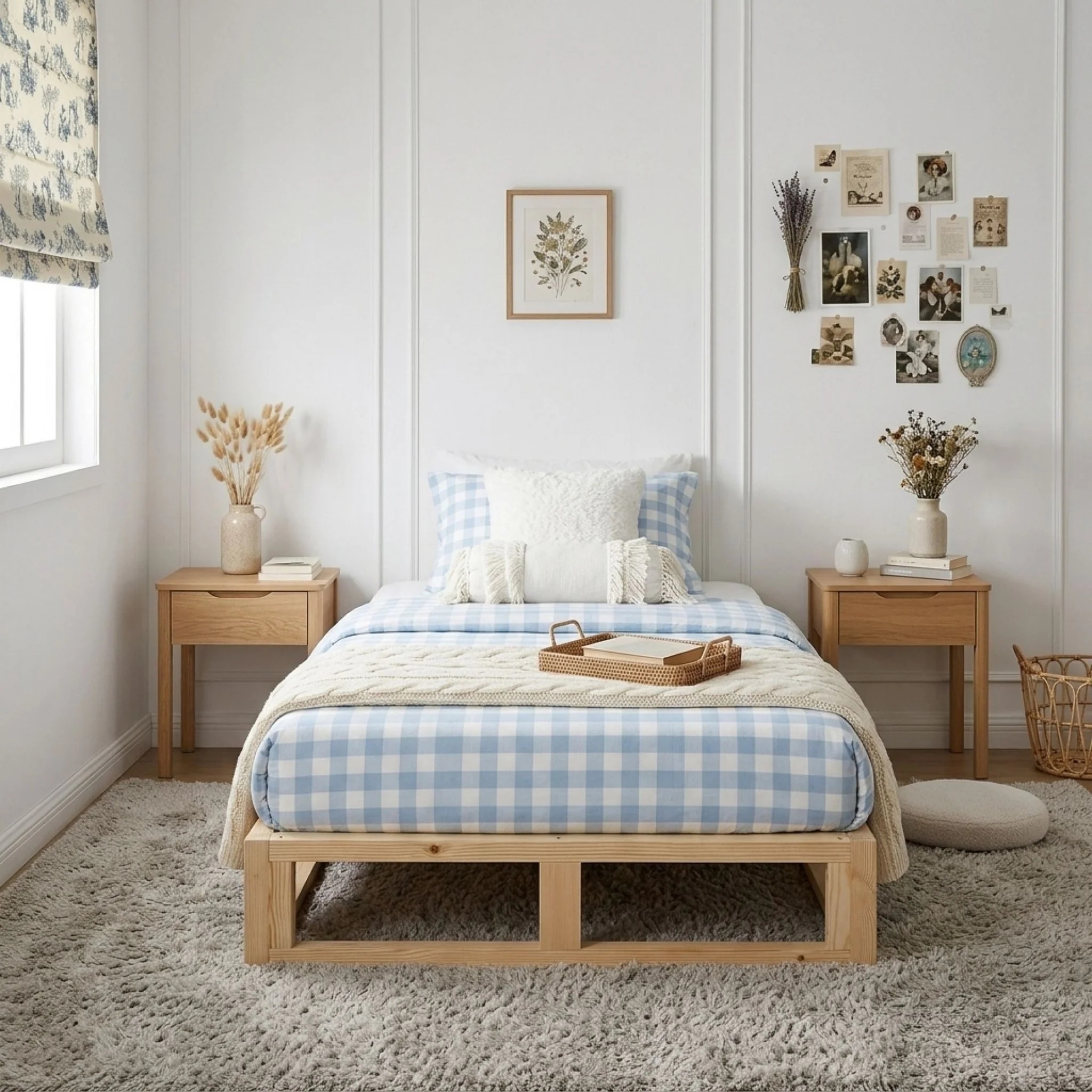Loom Single Wooden Bed Frame - Natural - Image 2