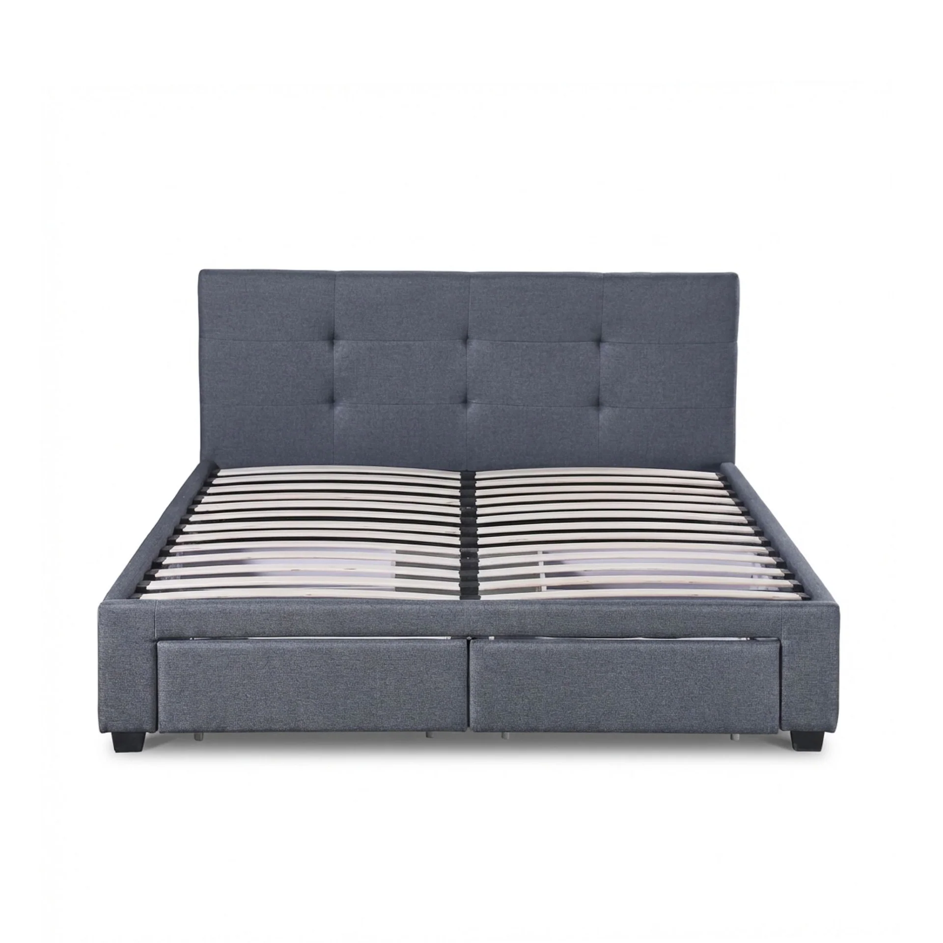 Tuffen Queen Bed Frame with 4 Drawers – Grey - Image 12