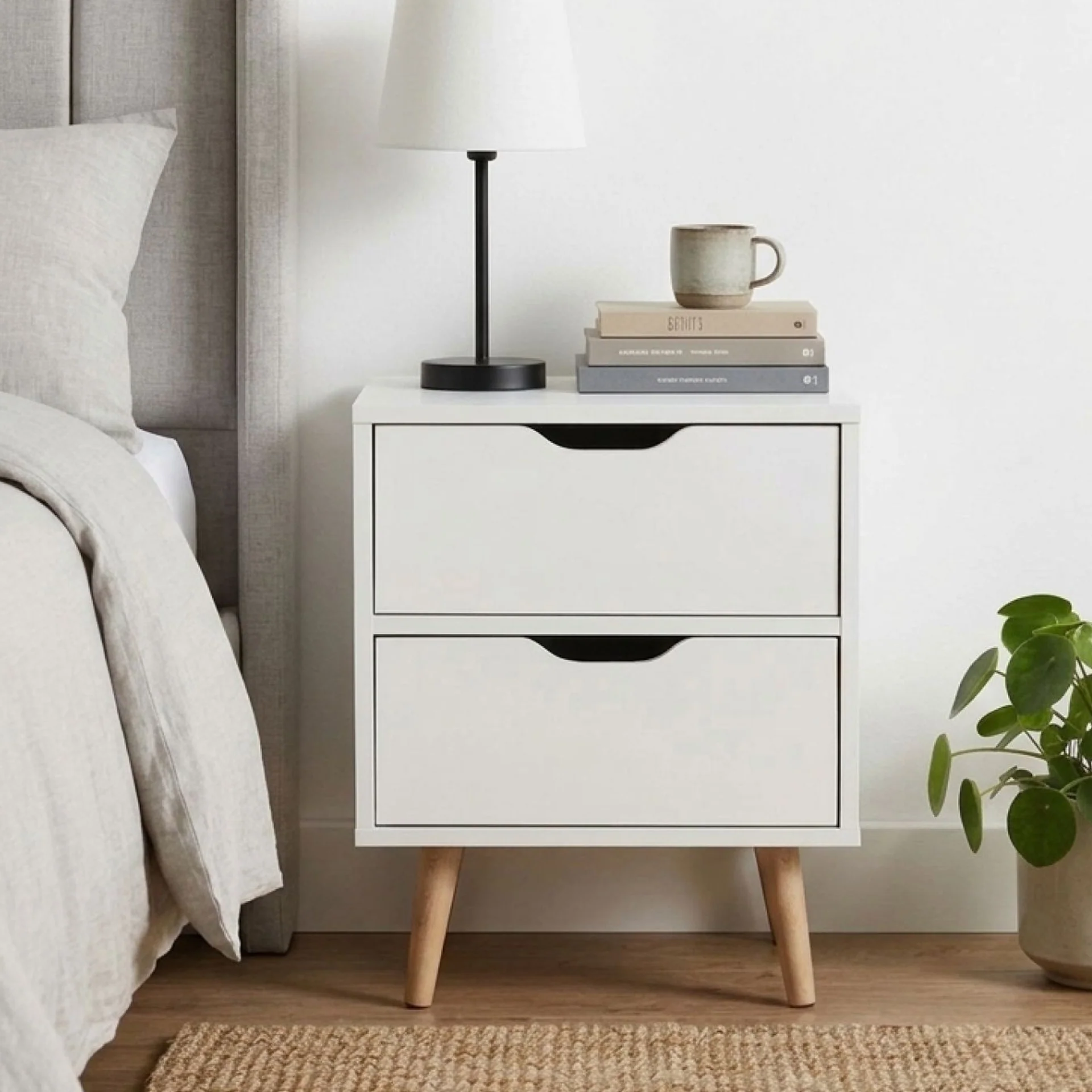 LOY Bedside Table - White - Image 3