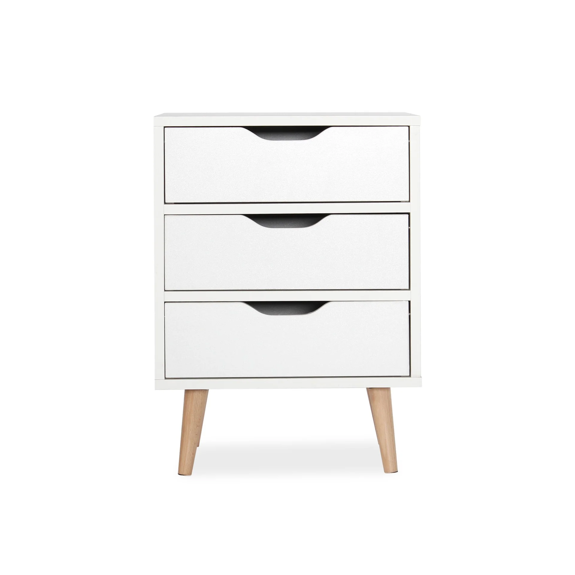 Drew Bedside Table - Maple + White - Image 8