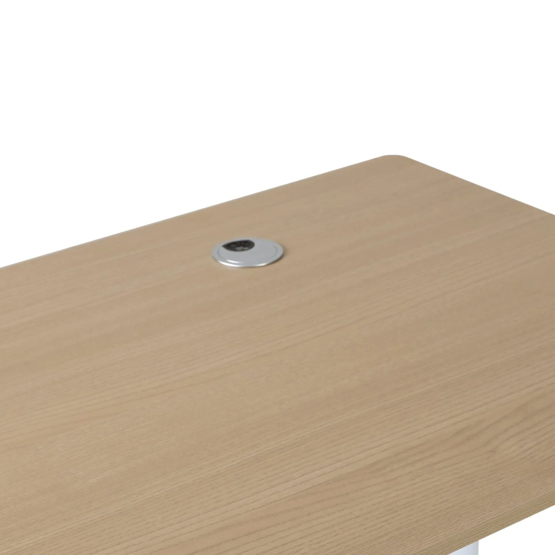 Lucas 120cm Manual Standing Desk - Maple + White - Image 5