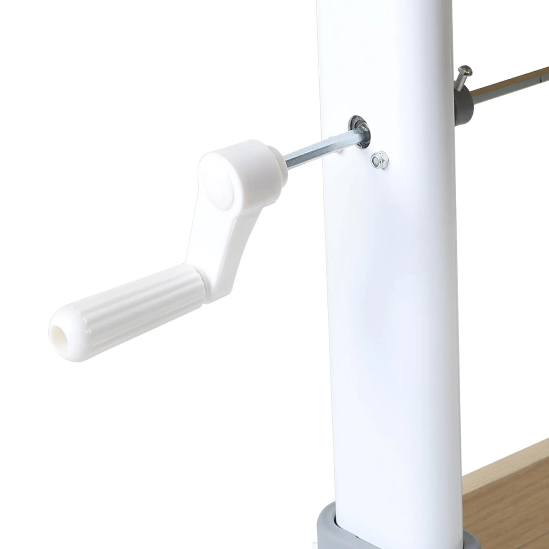 Lucas 120cm Manual Standing Desk - Maple + White - Image 6