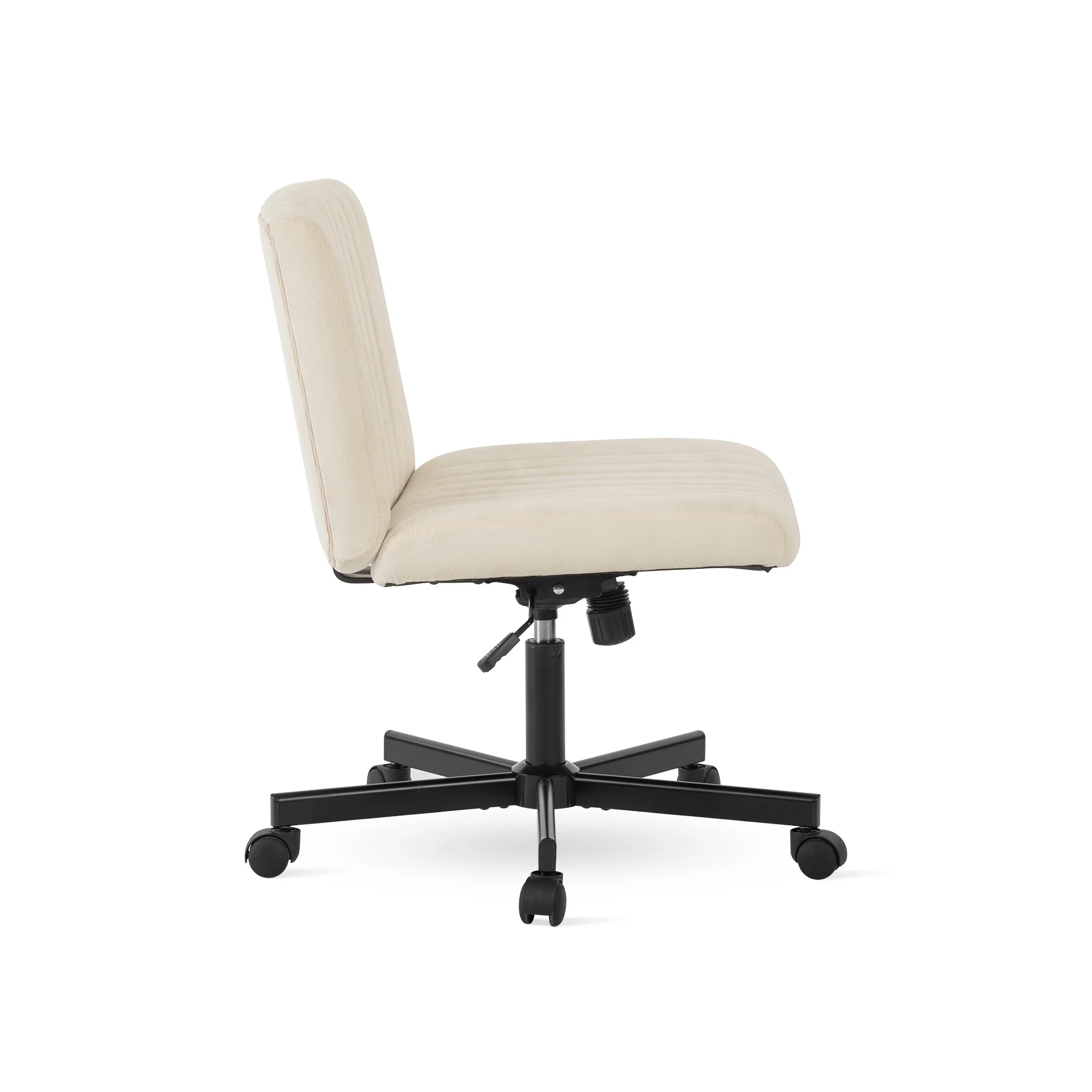 Lukas Cross Legged Office Chair - Beige - Image 5