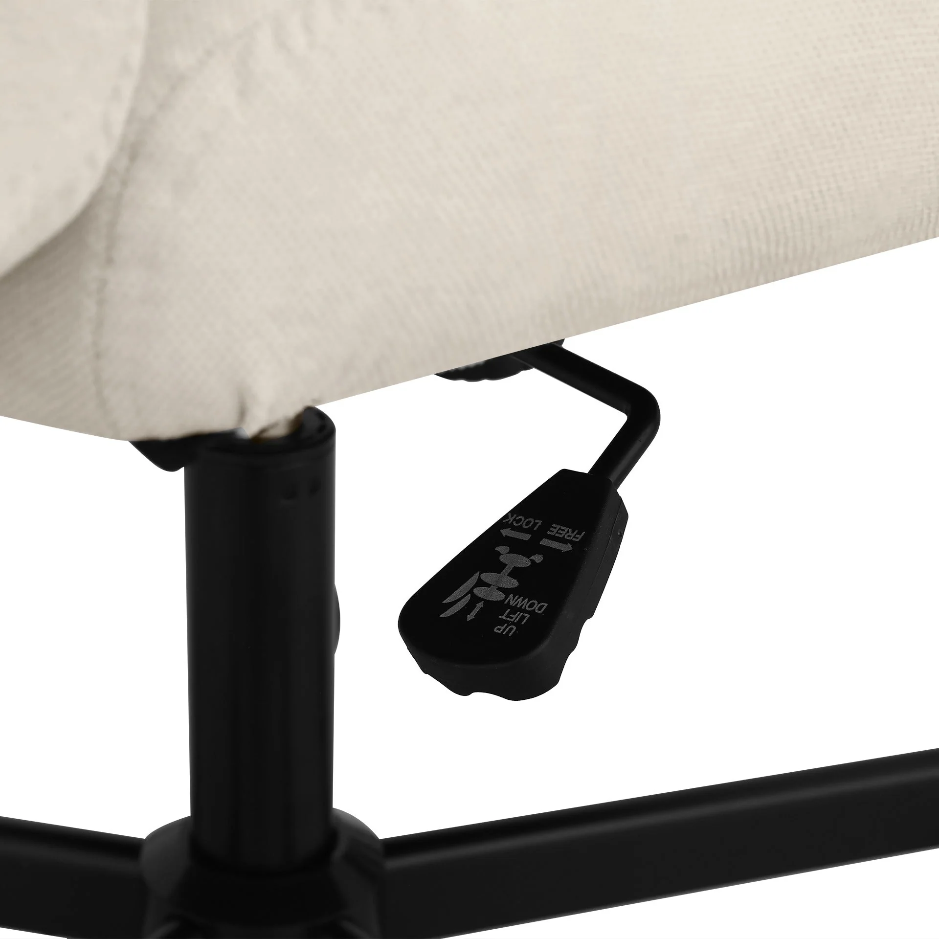 Lukas Cross Legged Office Chair - Beige - Image 8