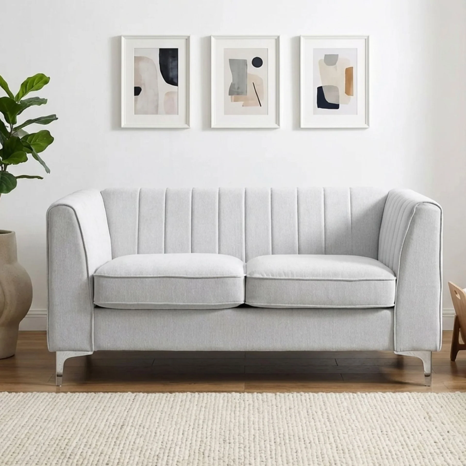Madison 2 Seater Sofa - Stone - Image 2
