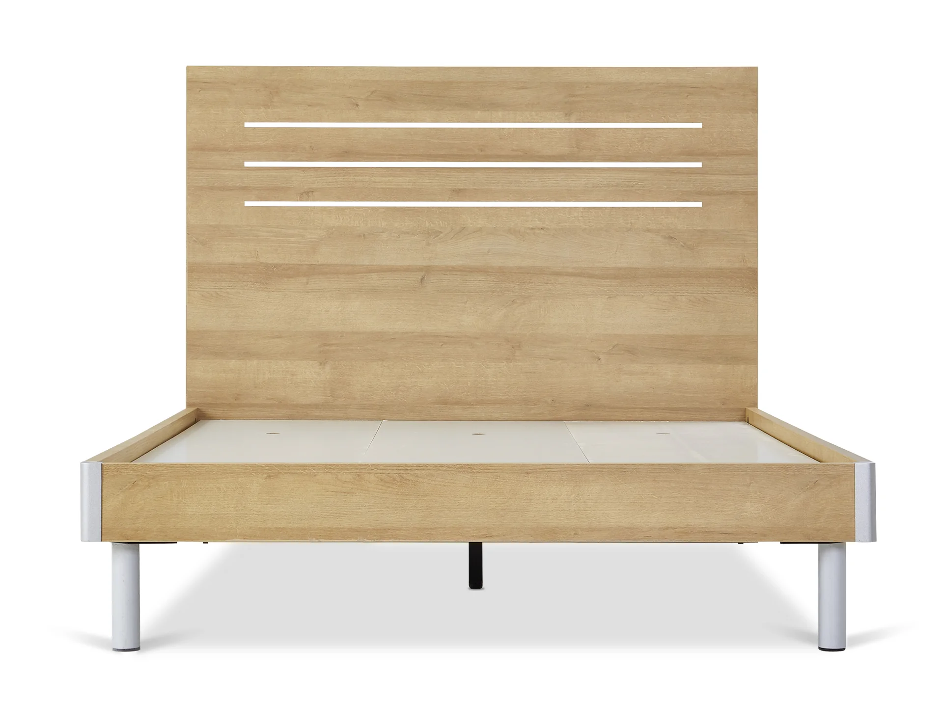 Makalu Double Wooden Bed Frame - Oak - Image 3