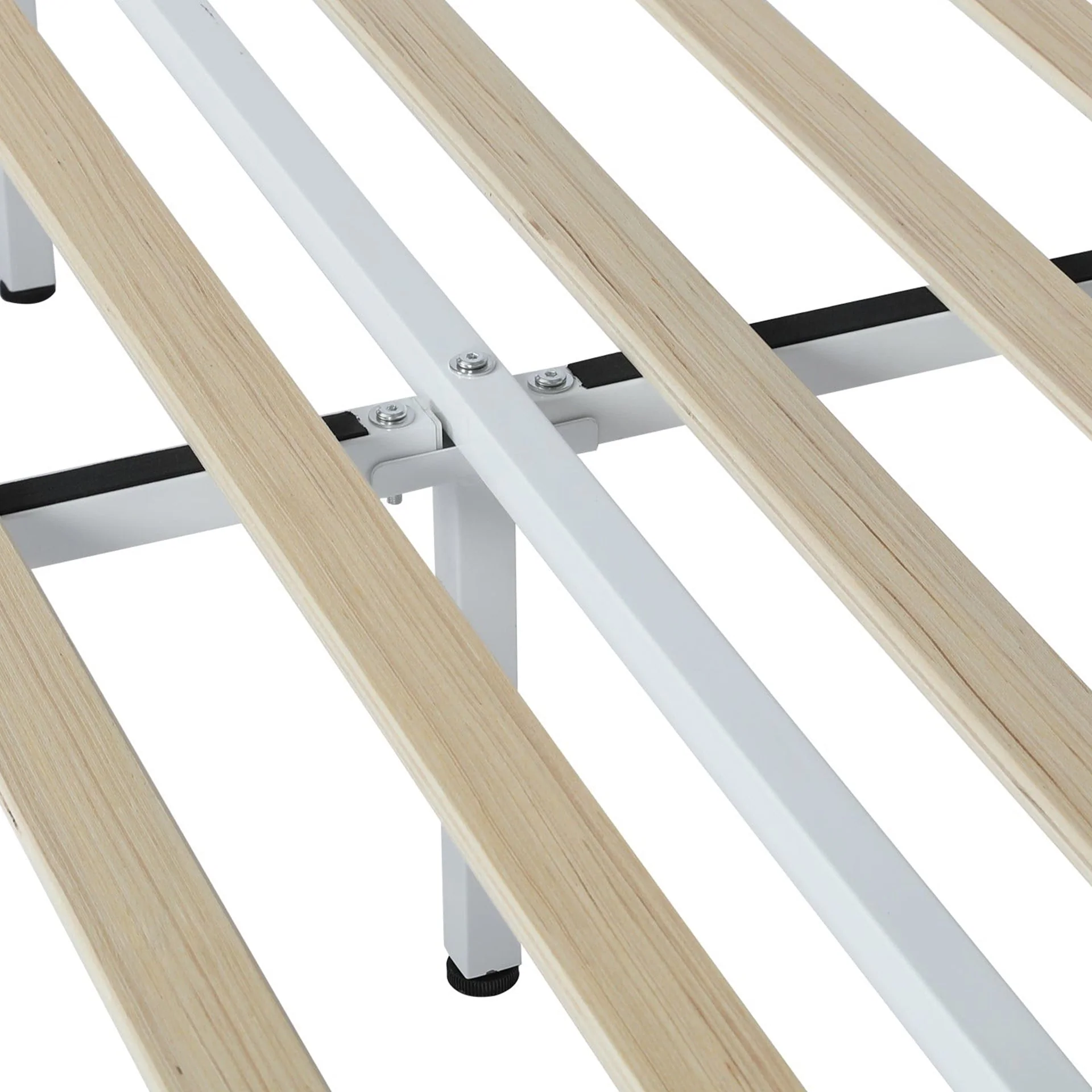 Manaia Queen Metal Bed Frame - White - Image 7