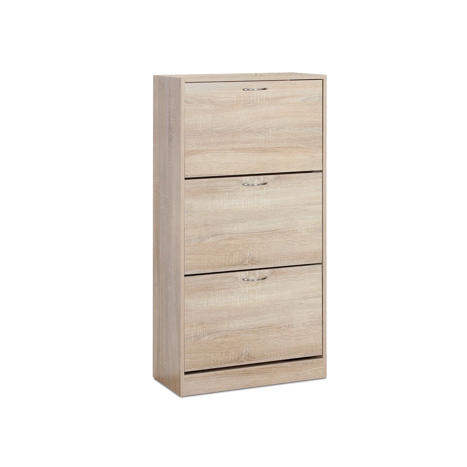 Matilda 3 Drawer Shoe Cabinet Storage Rack - Maple - Image 8