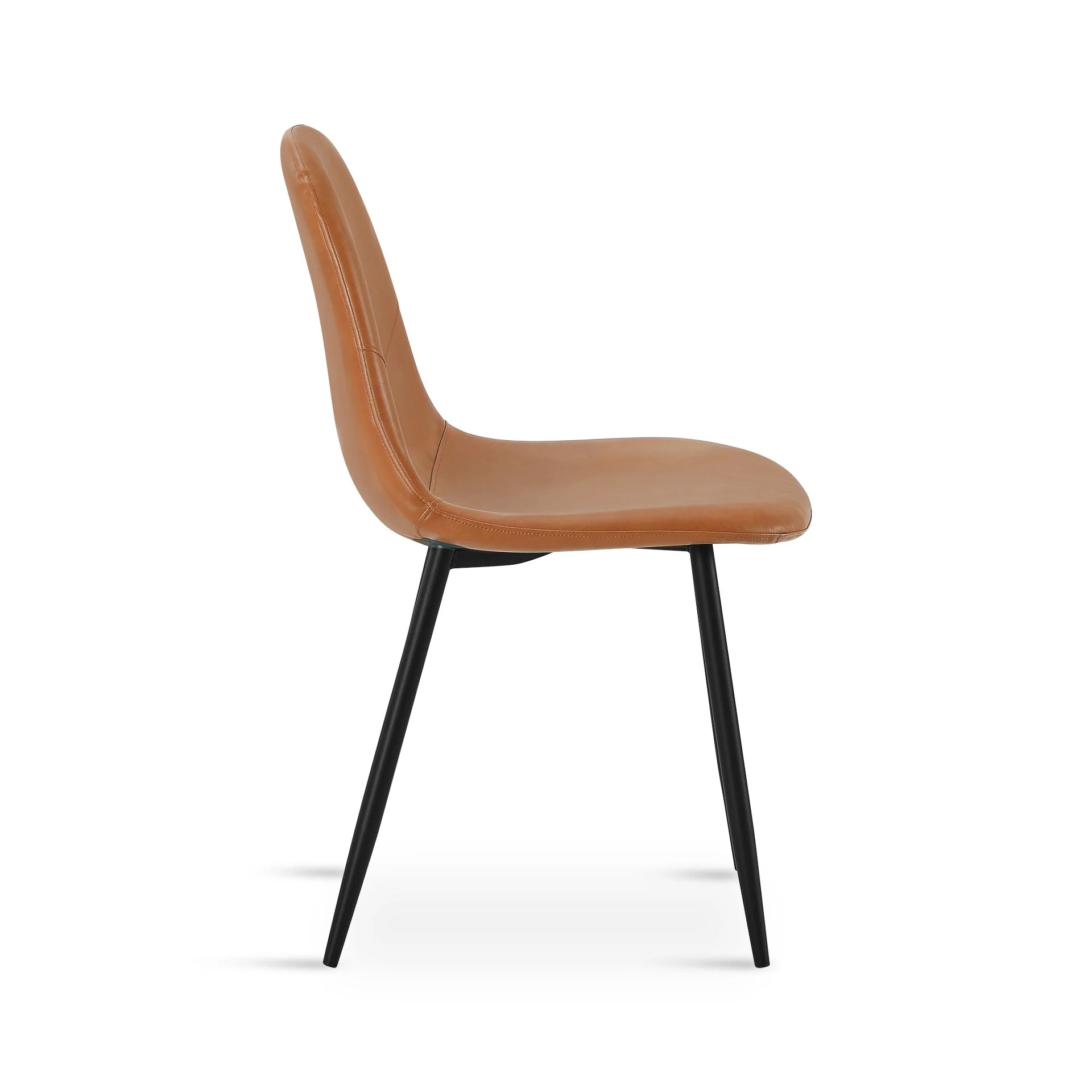 Matthew PU Leather Dining Chair - Set of 4 - Orange - Image 9