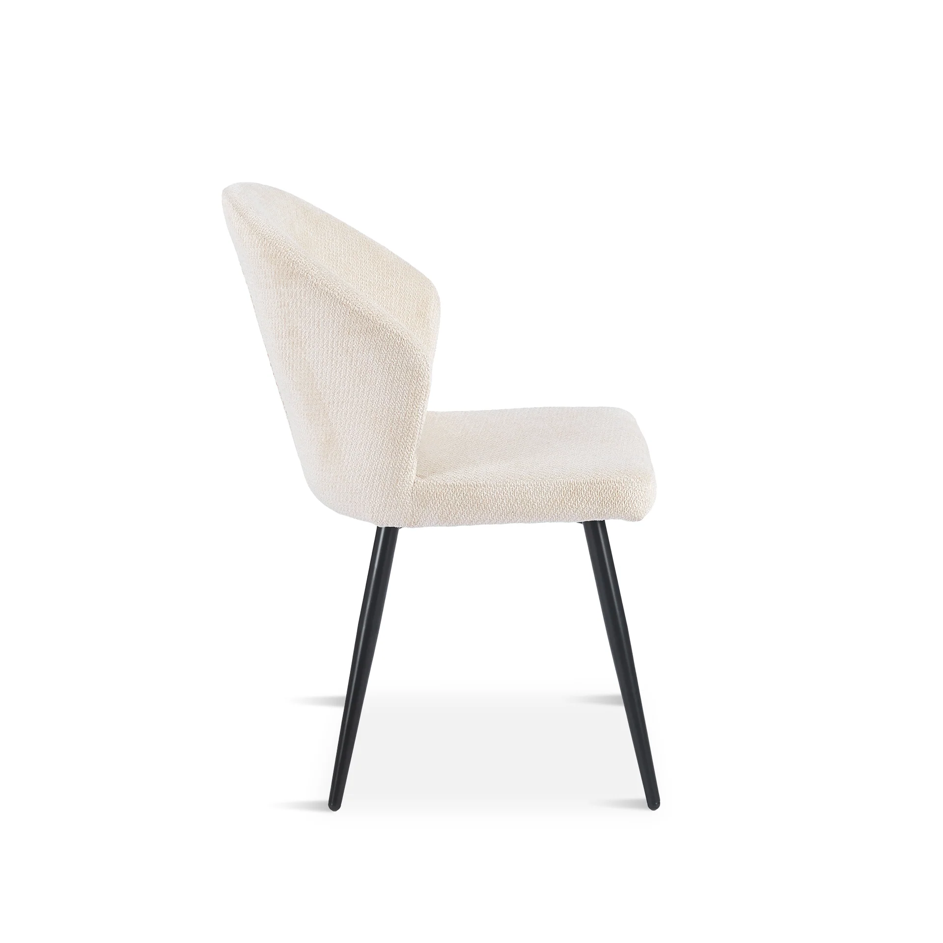 Mellow Boucle Dining Chair - Set Of 4 - Oatmeal - Image 9