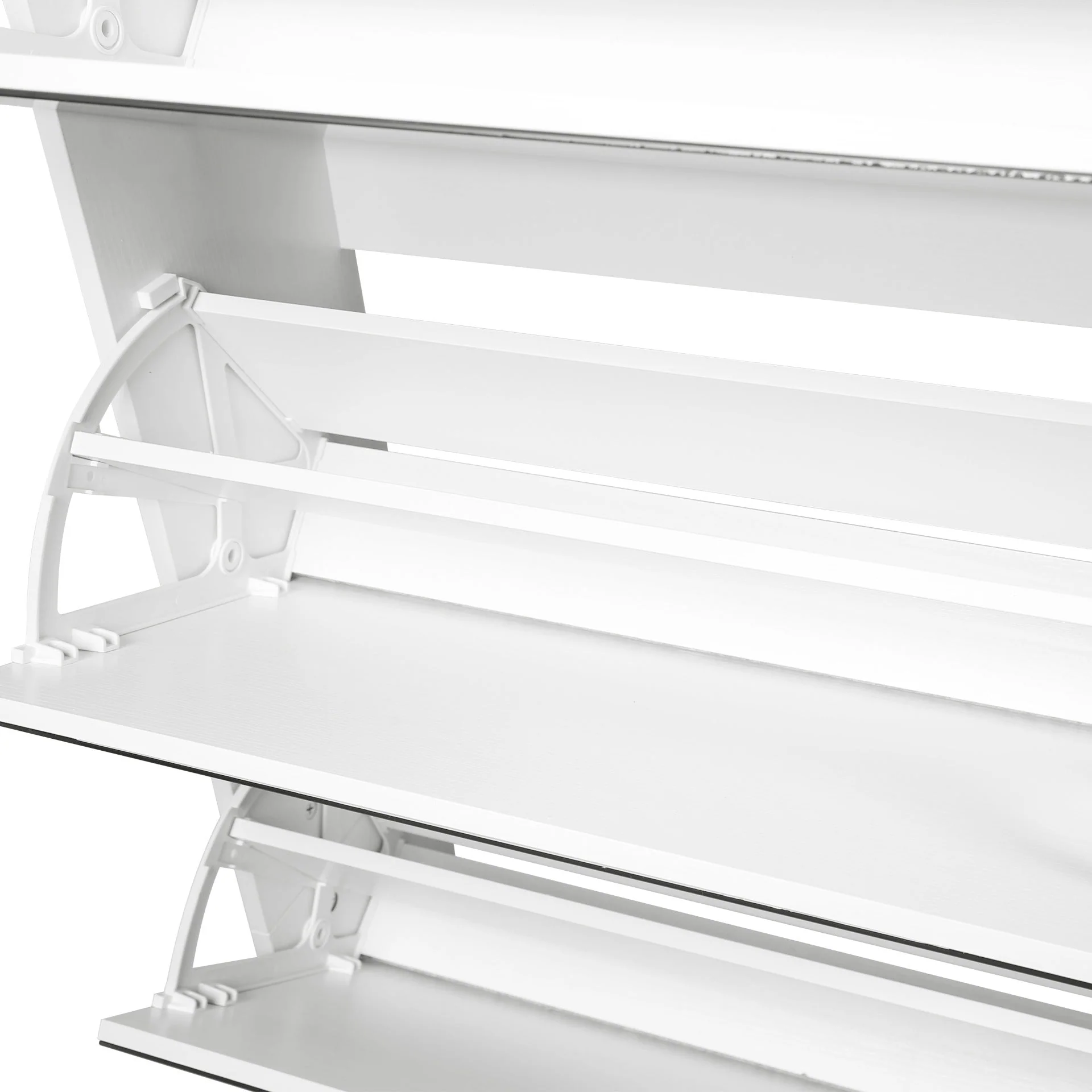 Melo 5 Drawer Shoe Cabinet Storage Rack - White - Image 9