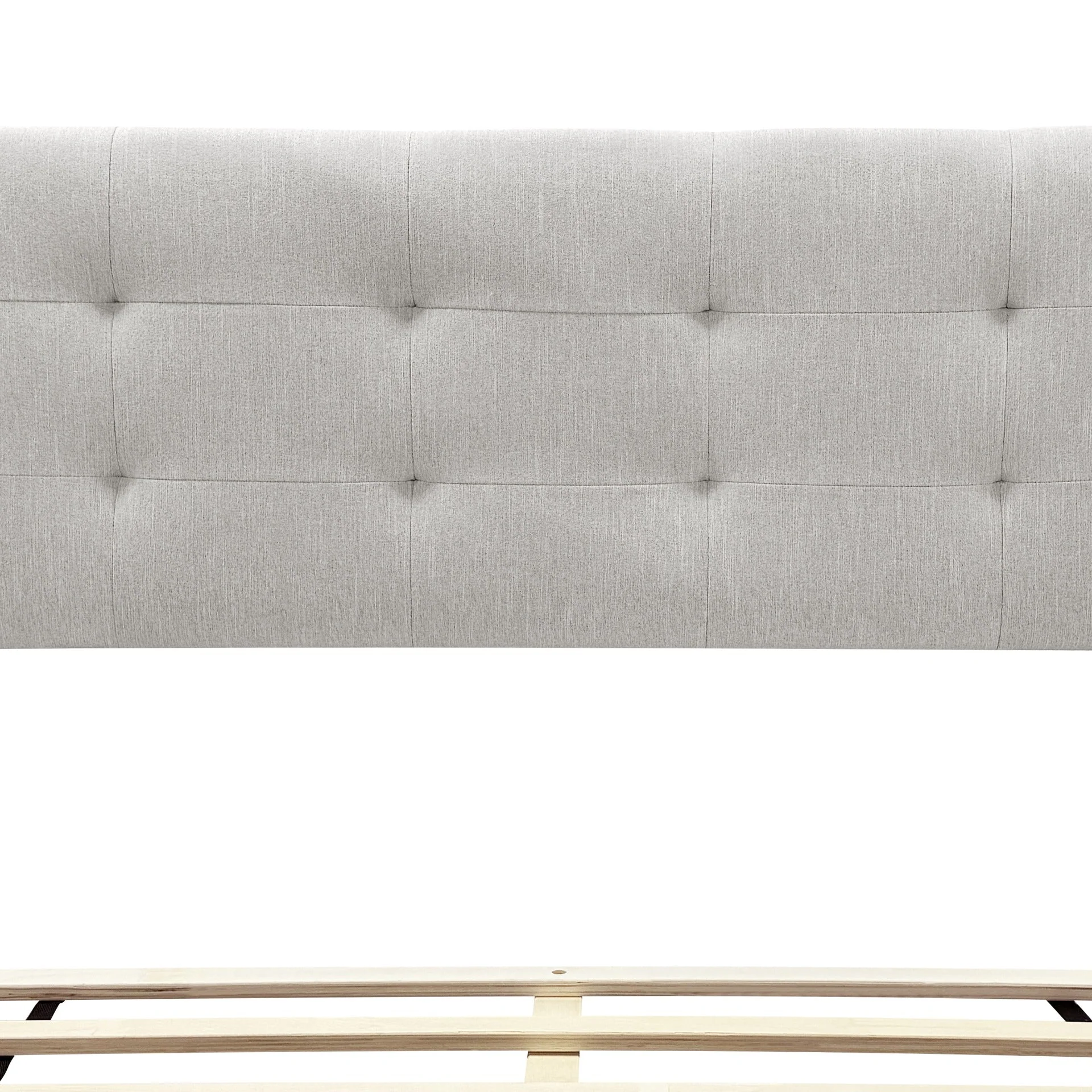 Mitre Double Fabric Bed Frame - Stone - Image 11