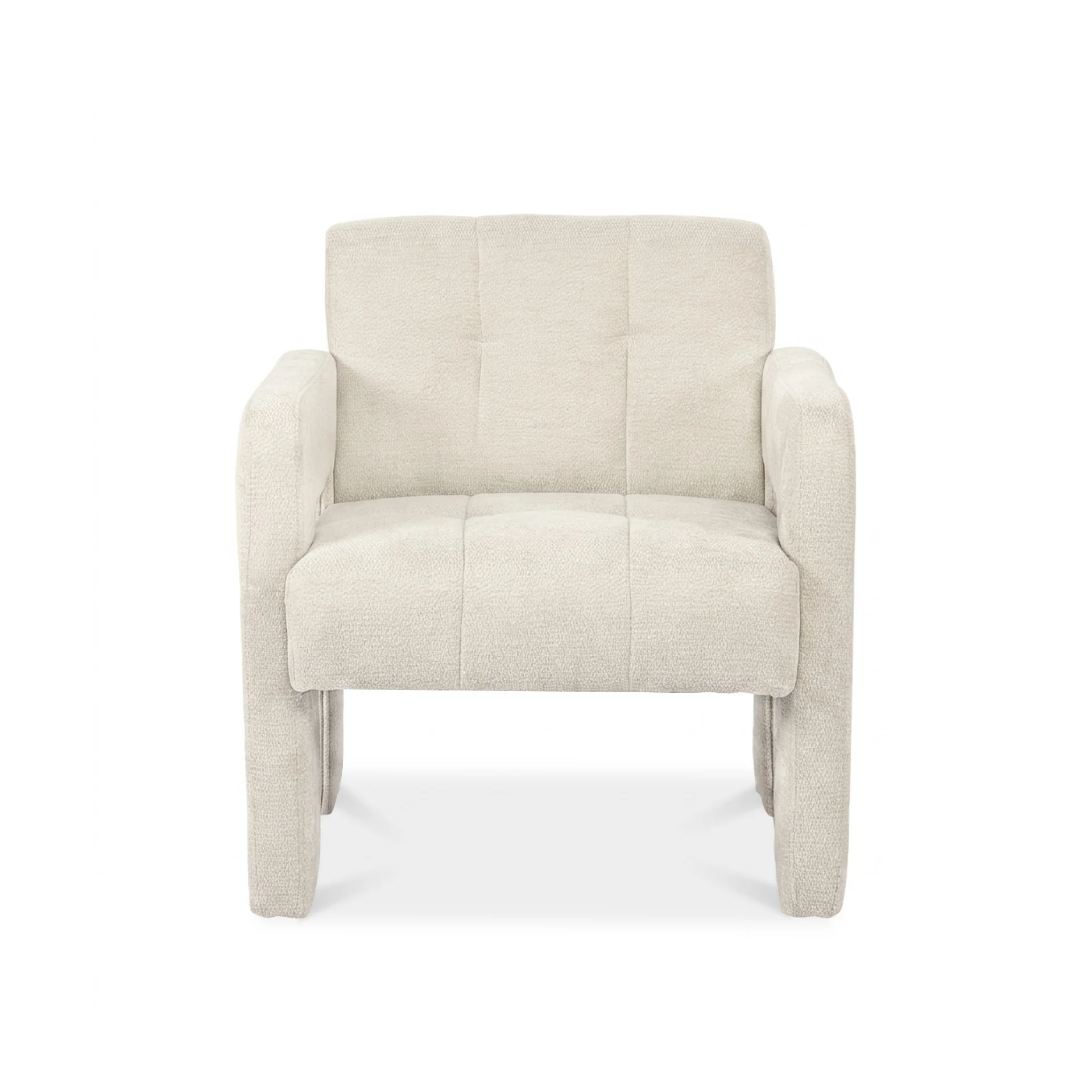 Mocha Chenille Armchair - Light Khaki - Image 10