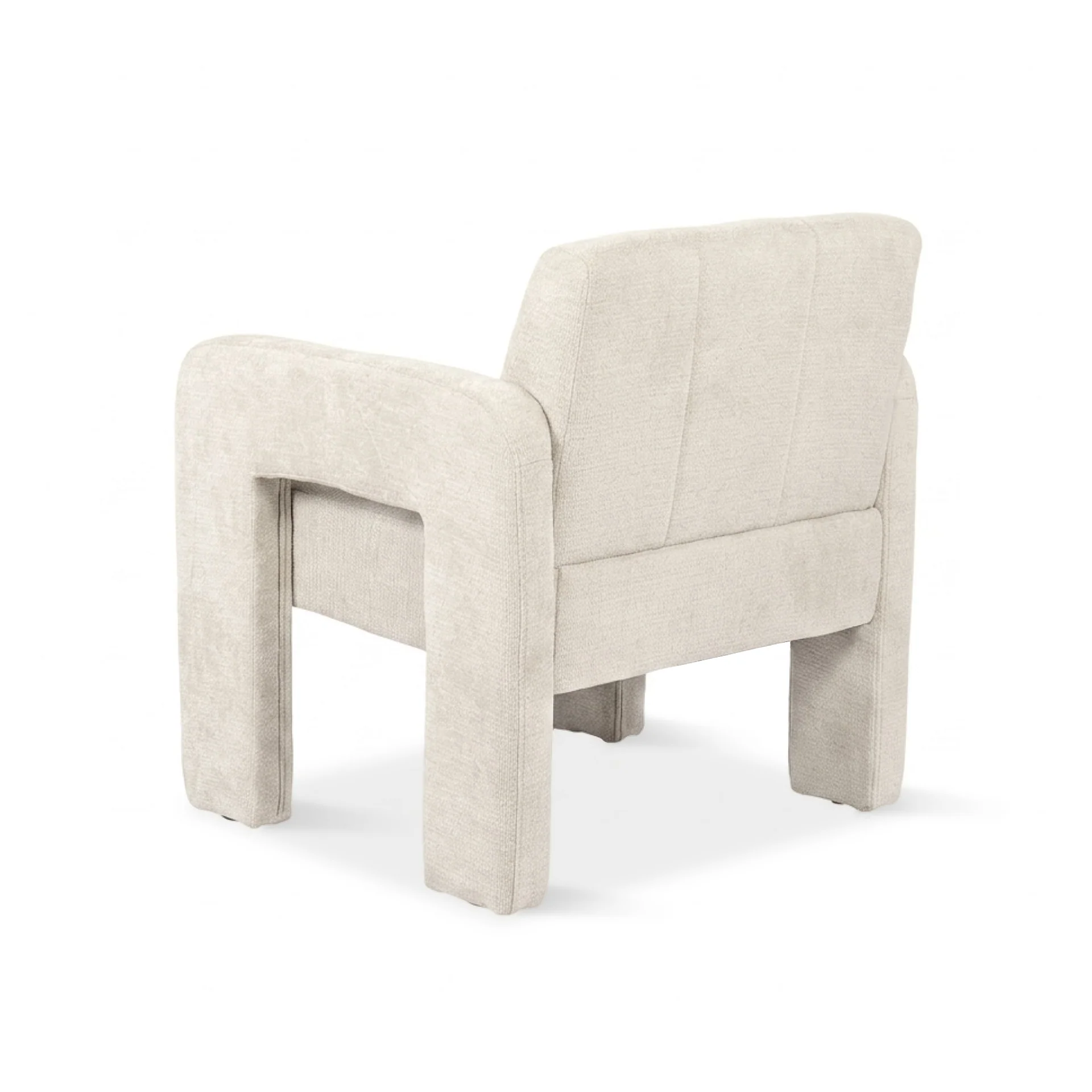 Mocha Chenille Armchair - Light Khaki - Image 11