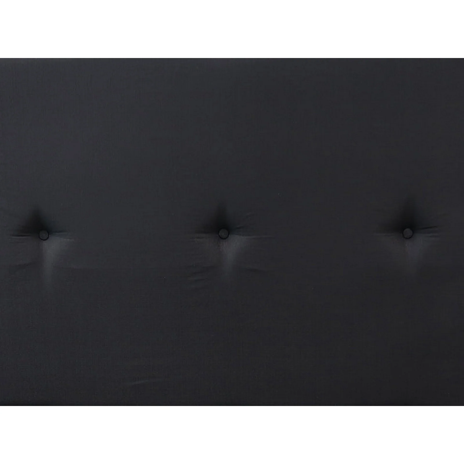 MORGAN Upholstered Headboard Queen - BLACK