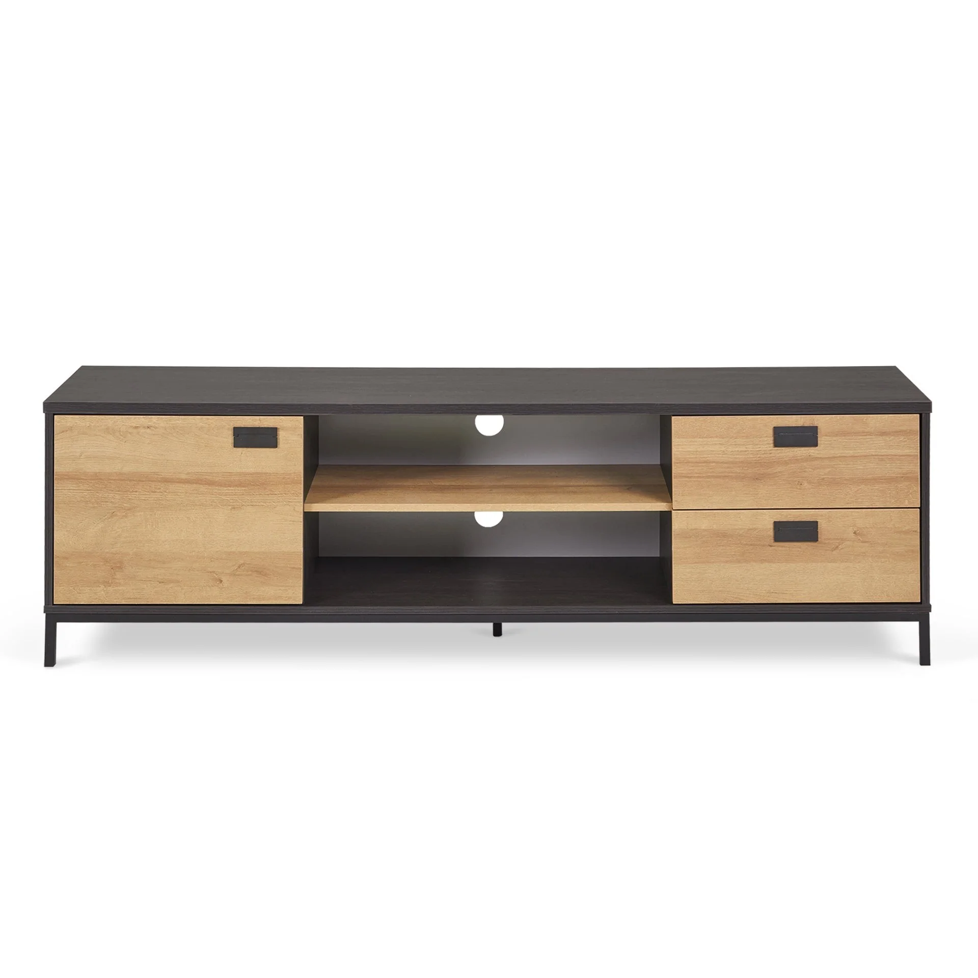 Morris 1.8m Entertainment Unit - Oak - Image 6