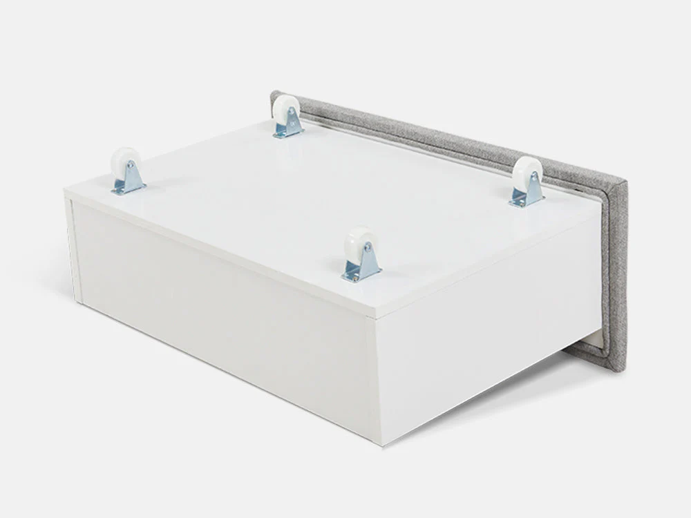 MUSALA Queen Bed Frame with Storage - LIGHT GREY - Image 14
