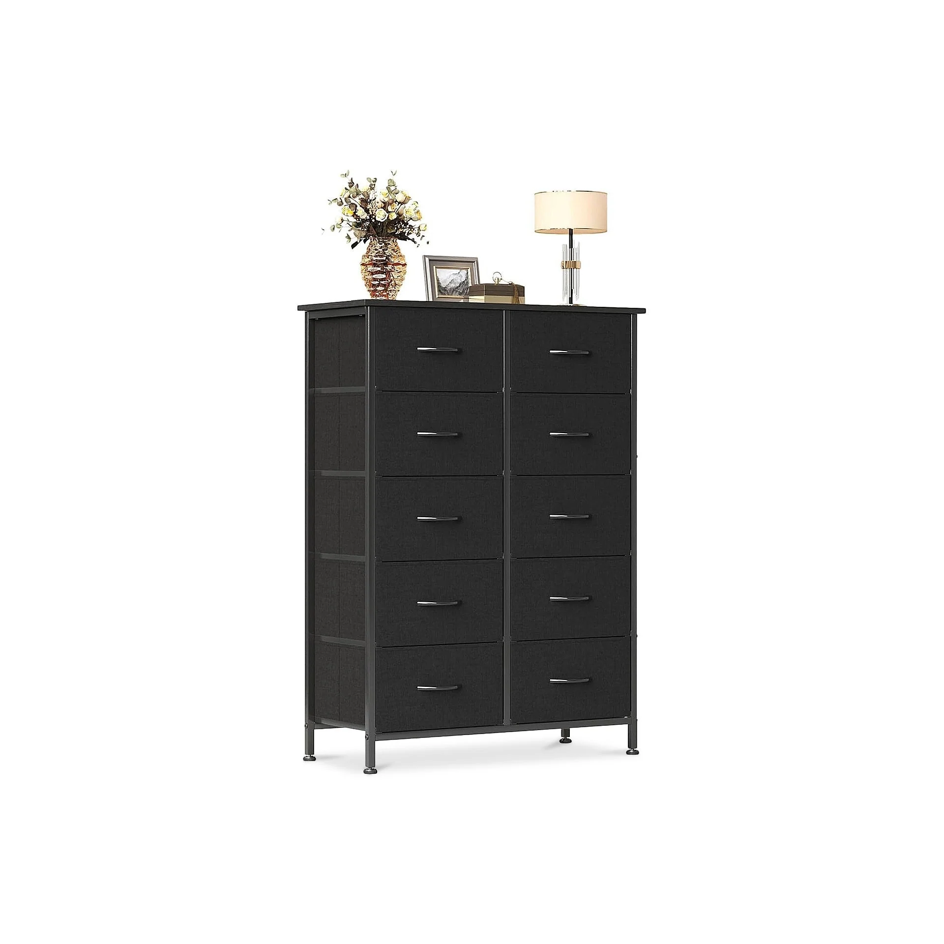 Natalia 10 Drawers Tallboy - Dark Grey - Image 7