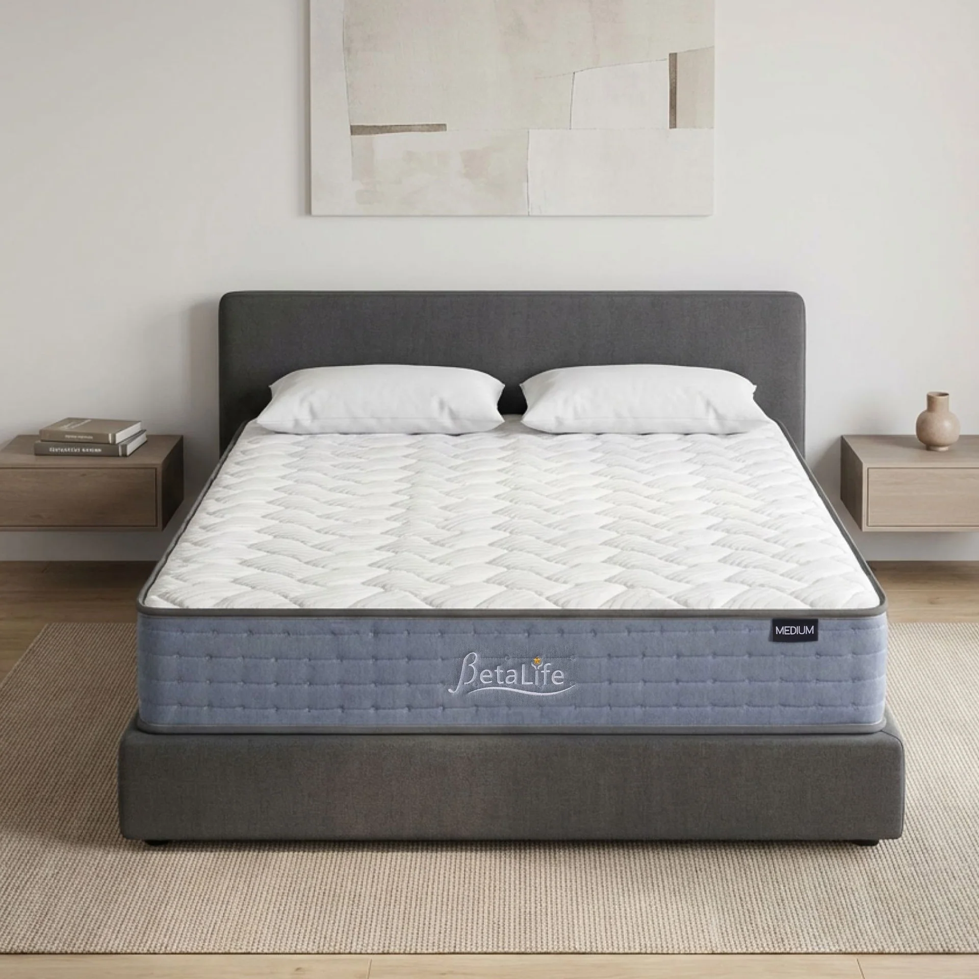 Natureblend Classic Bamboo Medium Mattress with Pillows - Double