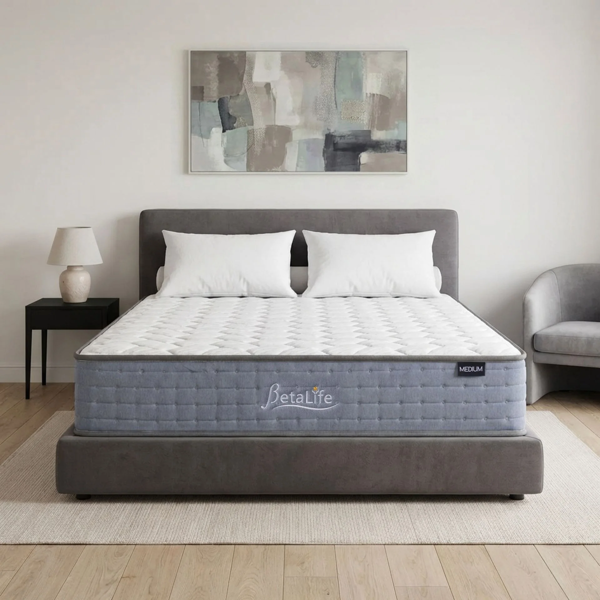 Natureblend Classic Bamboo Medium Mattress with Pillows - Double - Image 14