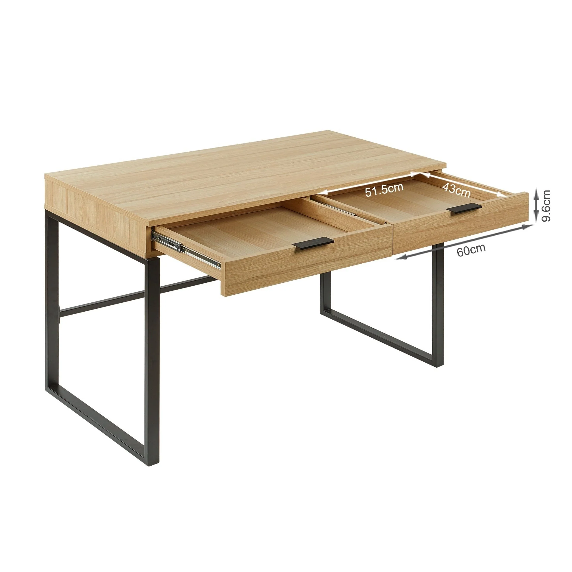Ocala 120cm Computer Desk - Oak - Image 15