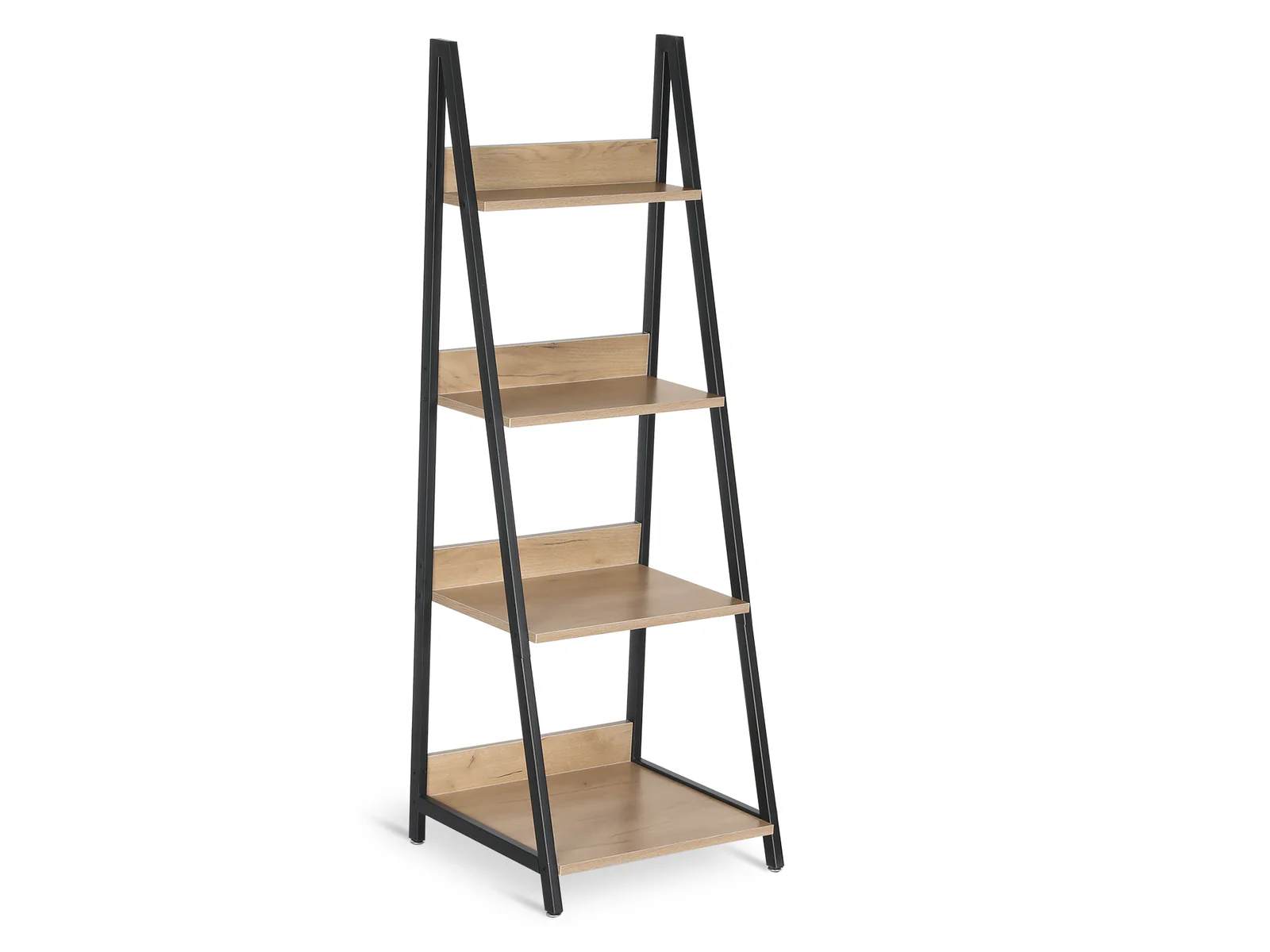 ONEGA 4 Tier Ladder Shelf - Oak - Image 5