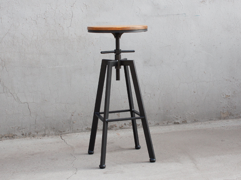 Pax Industrial Swivel Bar Stool - Oak - Image 5