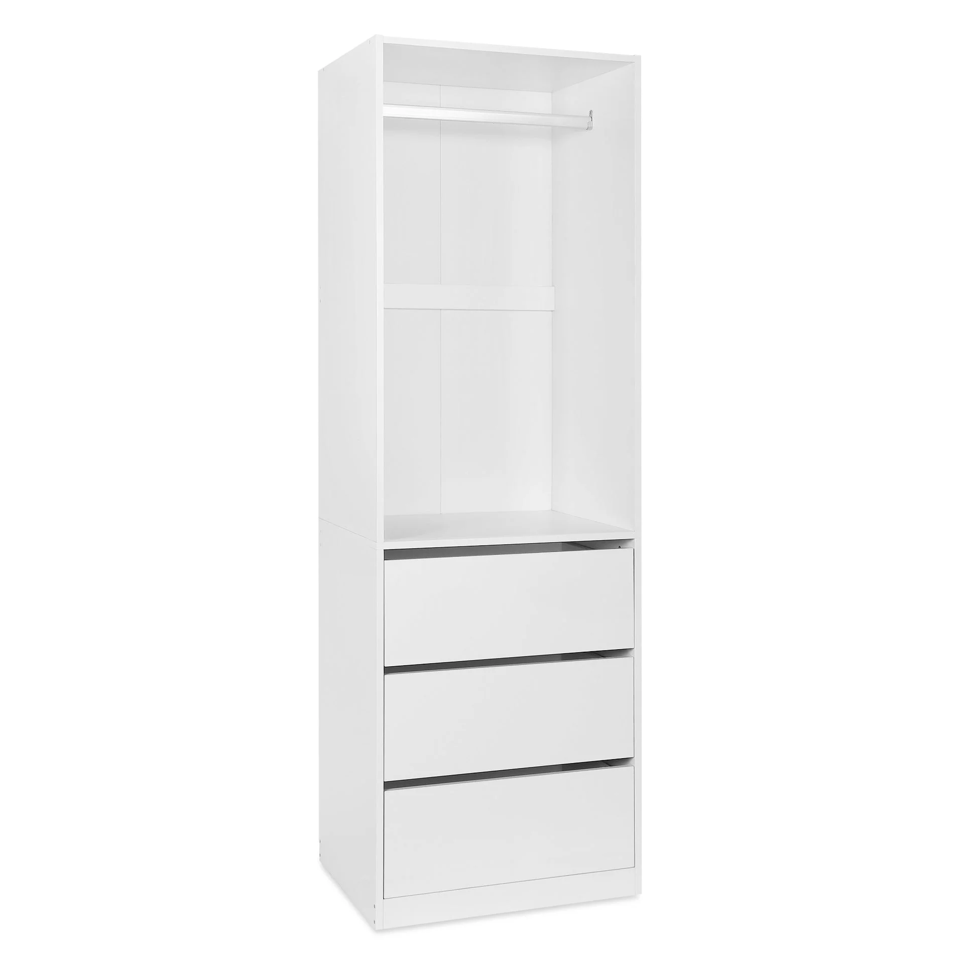 Payette 3 Drawer Wardrobe - White - Image 7