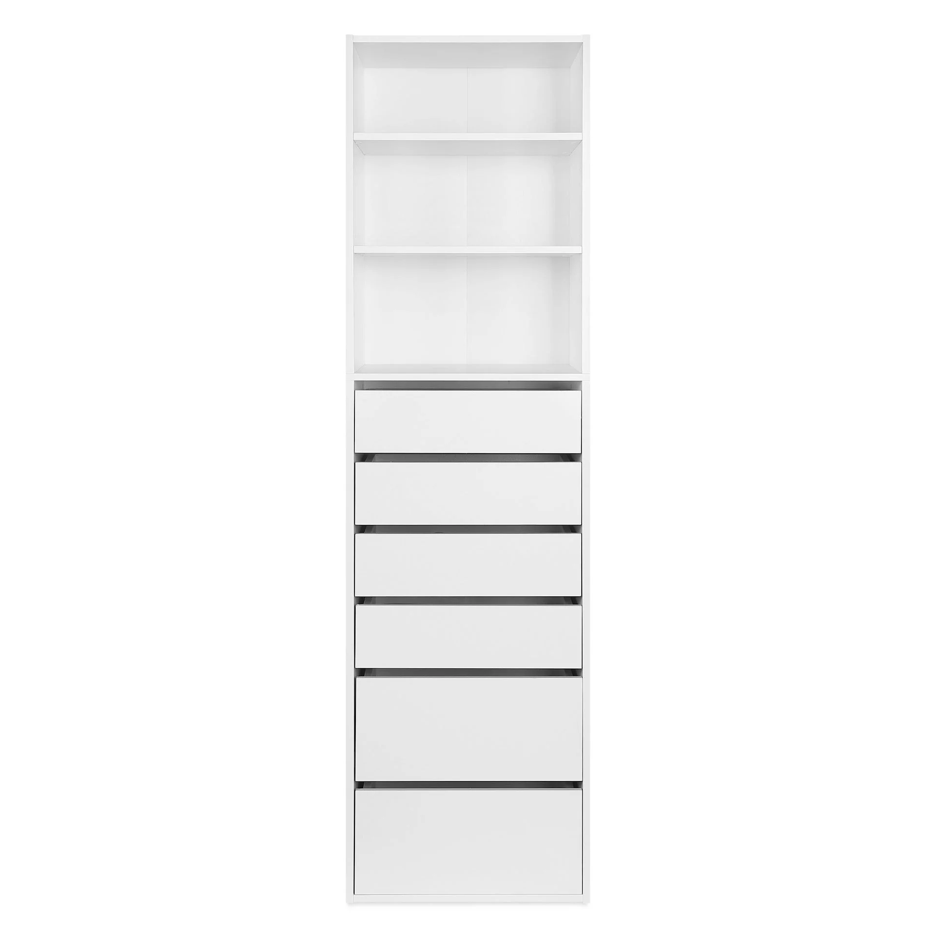 Payette 6 Drawer & 3 Shelf Wardrobe - White - Image 8