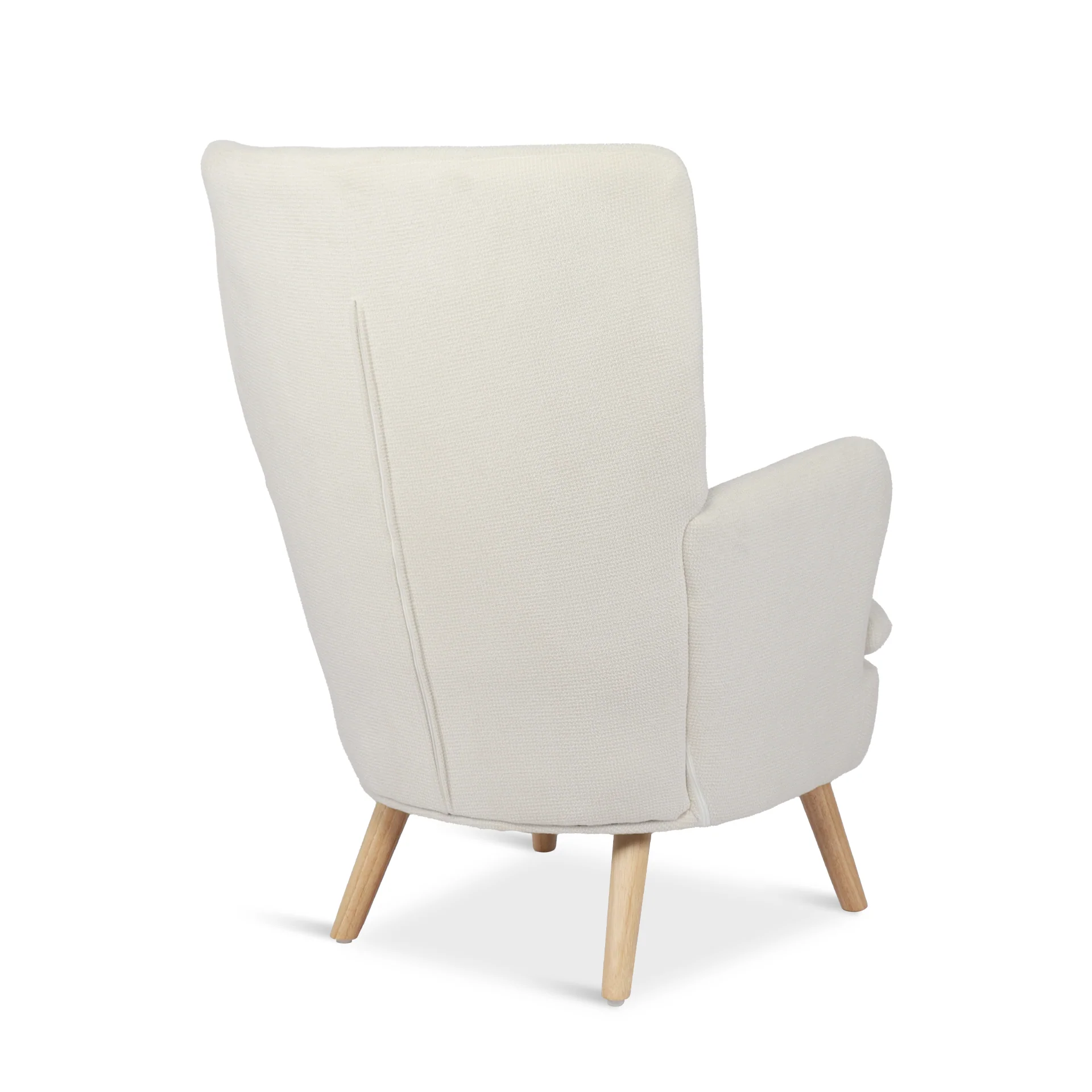 Puff Linen Armchair - White - Image 10